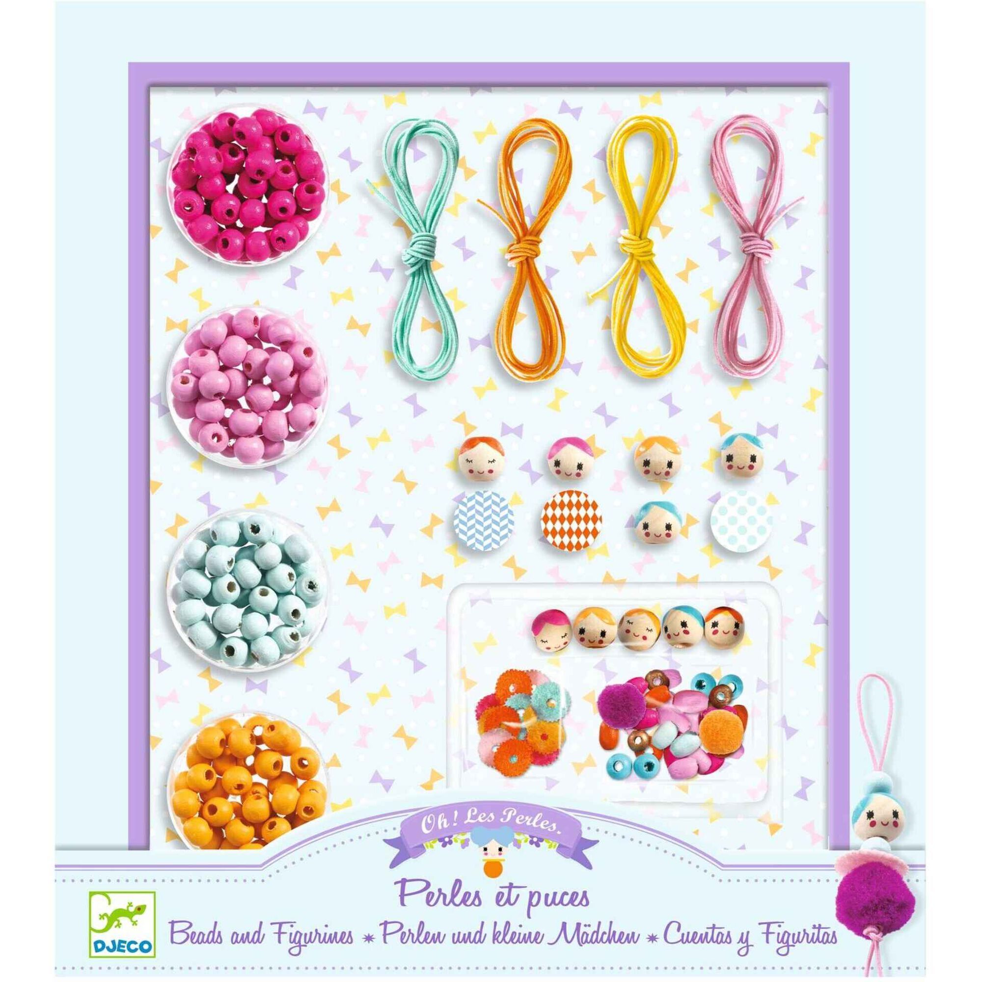 Djeco - Kit Missangas e Figuras Constr&oacute;i Pulseiras