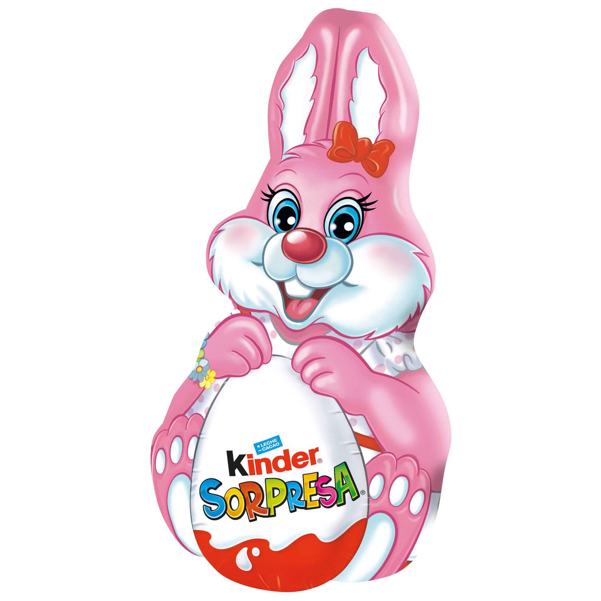 Coelho Chocolate com Surpresa Rosa