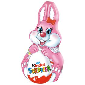 Coelho Chocolate com Surpresa Rosa Kinder