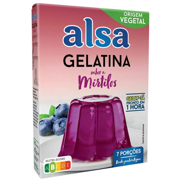 Gelatina em Pó de Mirtilo Gelly-Já Alsa
