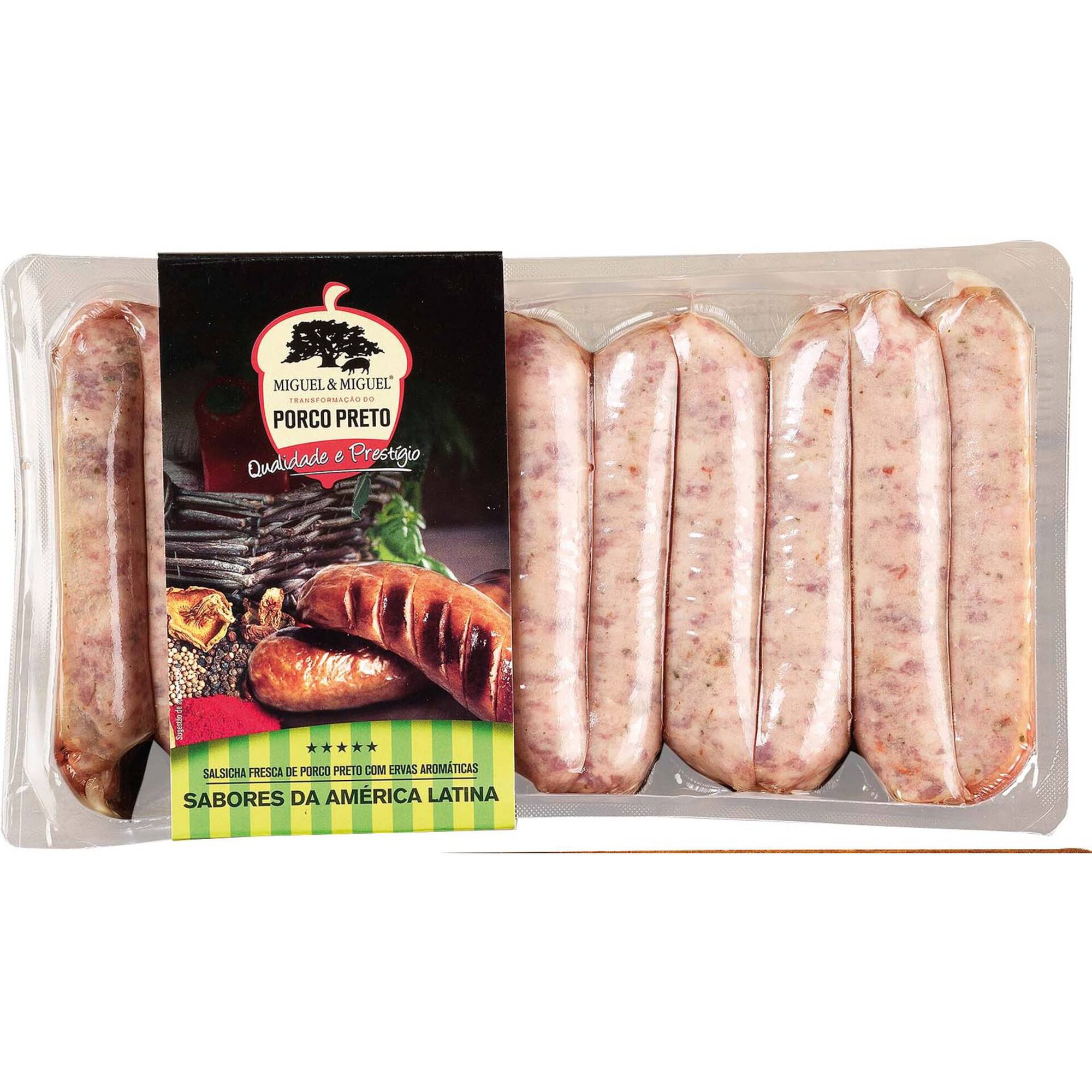 Salsichas Frescas de Porco Preto Ervas Aromáticas Salsichas Frescas de Porco Preto Ervas Aromáticas