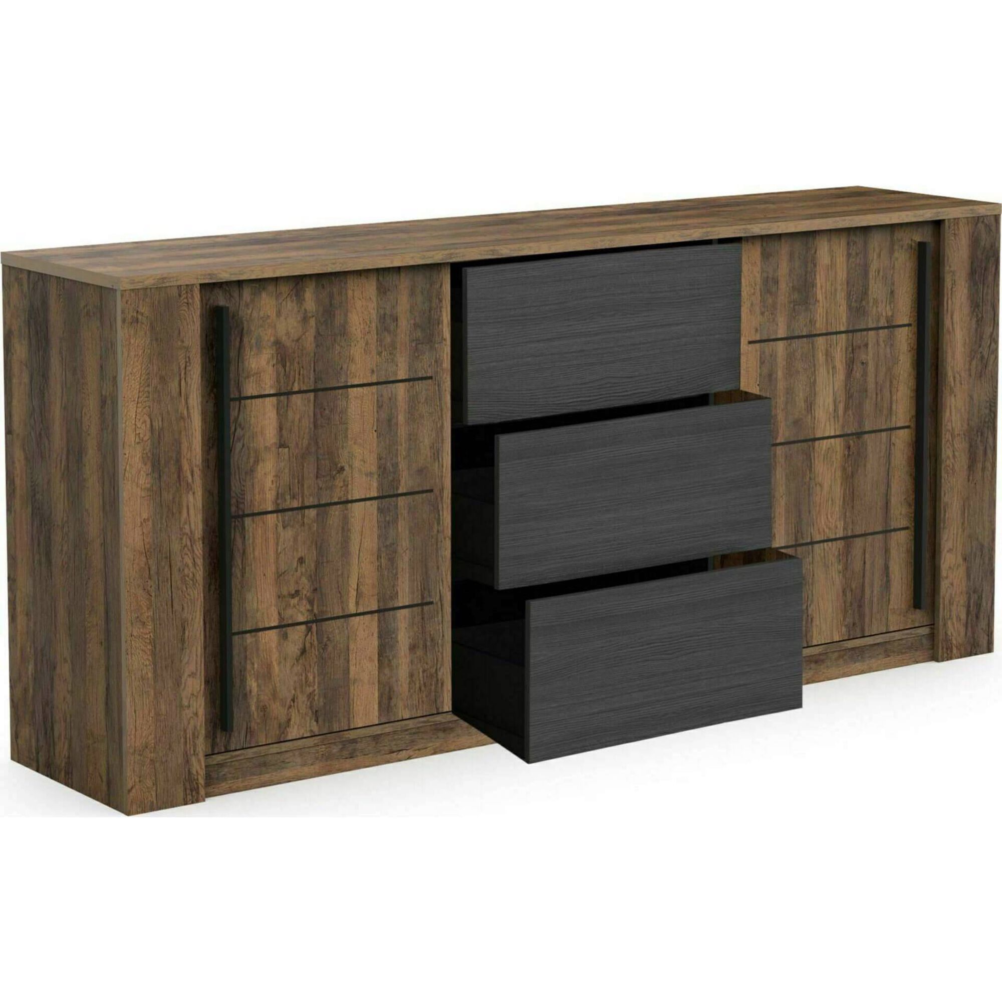 Aparador 200x45x90cm Carvalho Mónaco Aparador 200x45x90cm Carvalho Mónaco