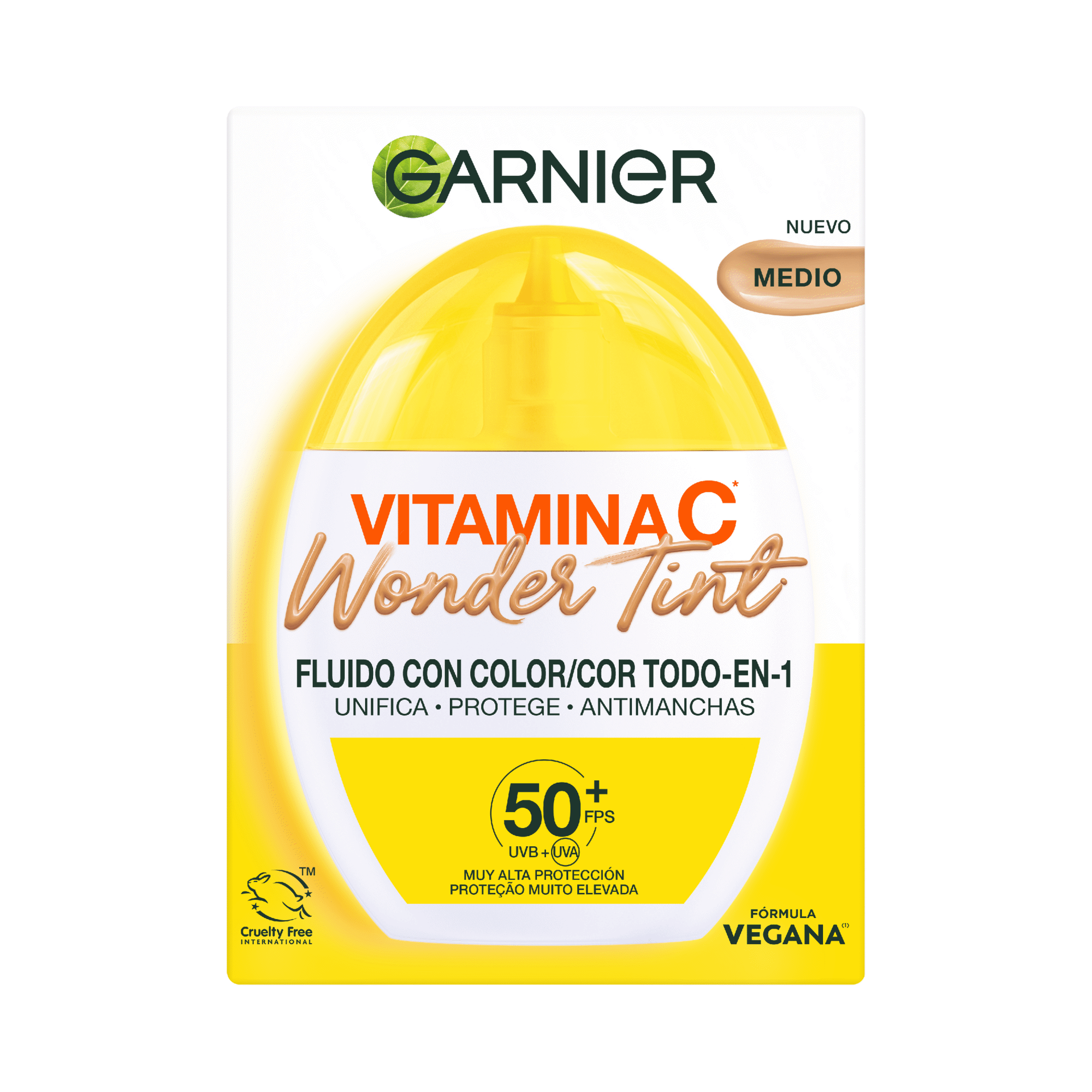 Creme de Dia Wonder Tint  Vitamina C FPS50+ Garnier