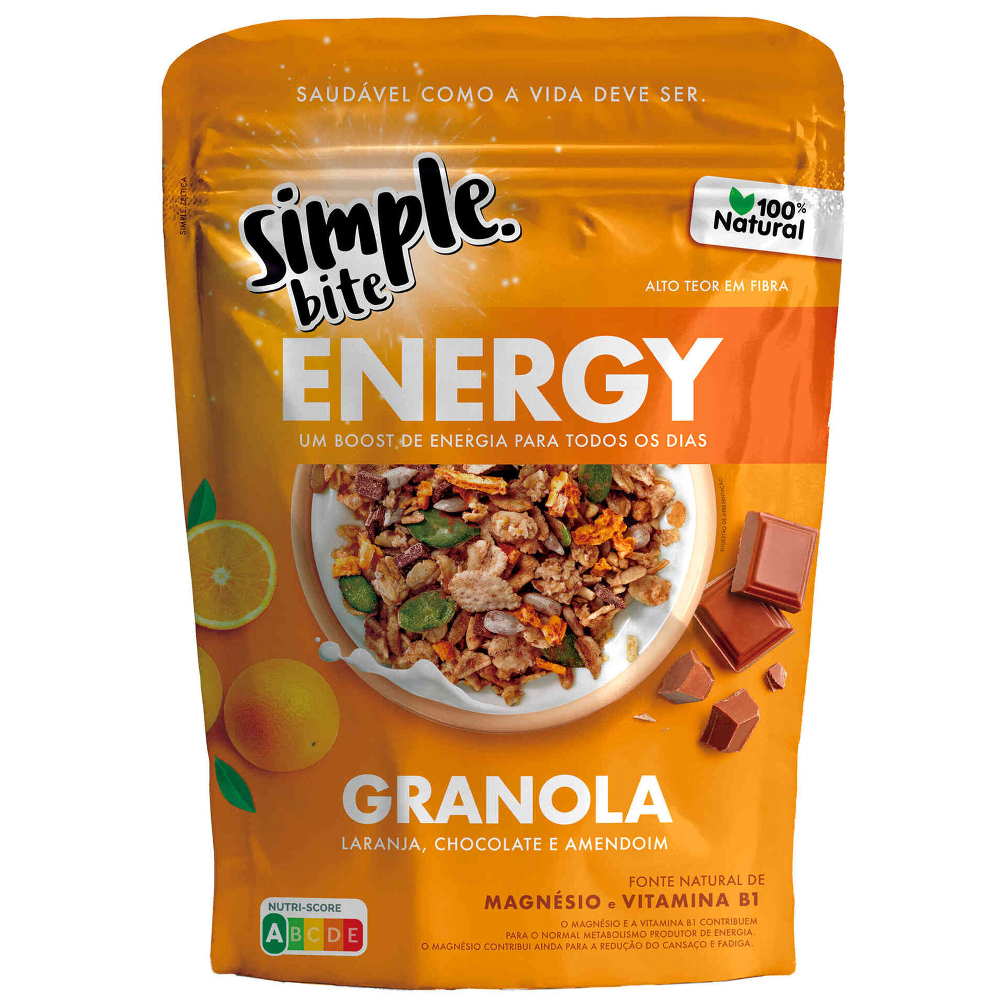 Granola Laranje, Chocolate e Amendoim Energy Simple