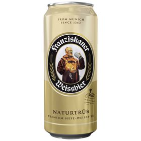 Cerveja em Lata com &Aacute;lcool Naturtrub Franziskaner