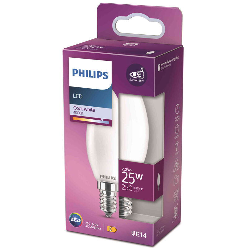 Lâmpada LED Chama E14 4000K 25W Philips