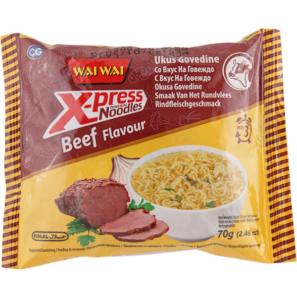 Noodles de Carne de Vaca X-Press WAI WAI