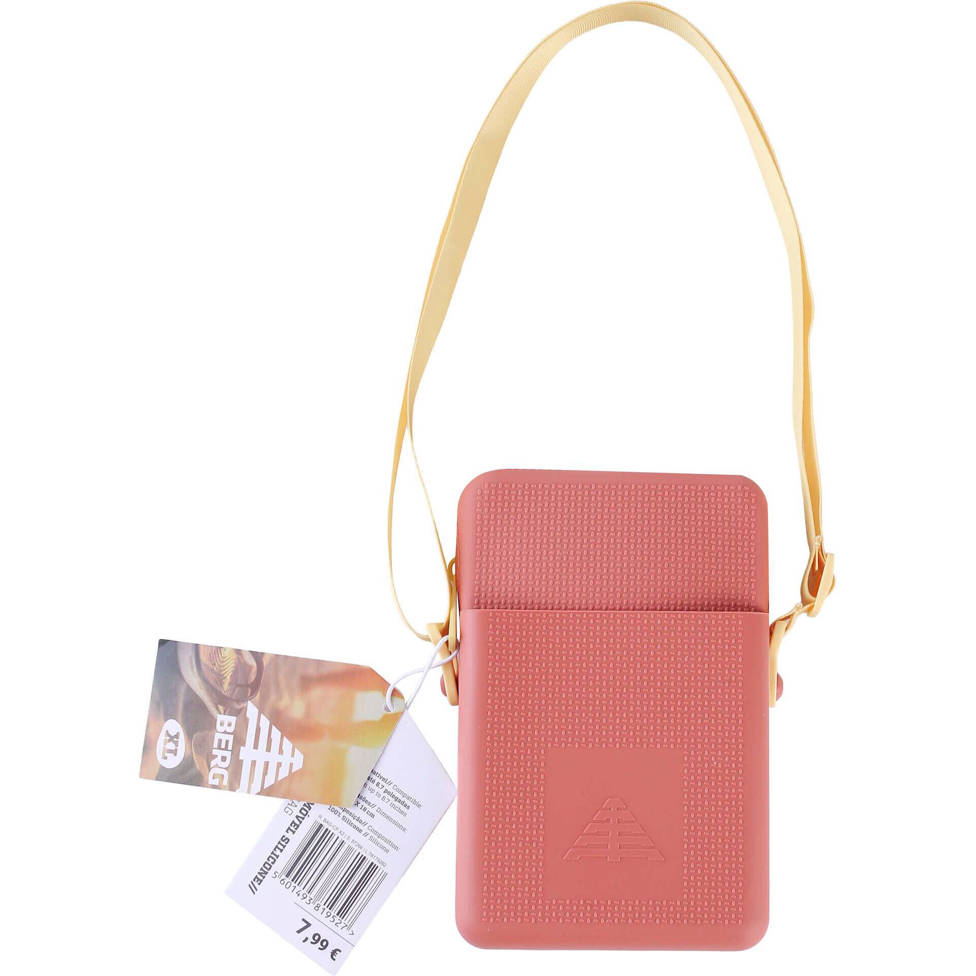 Bolsa Silicone para Telem&oacute;vel Rosa Berg