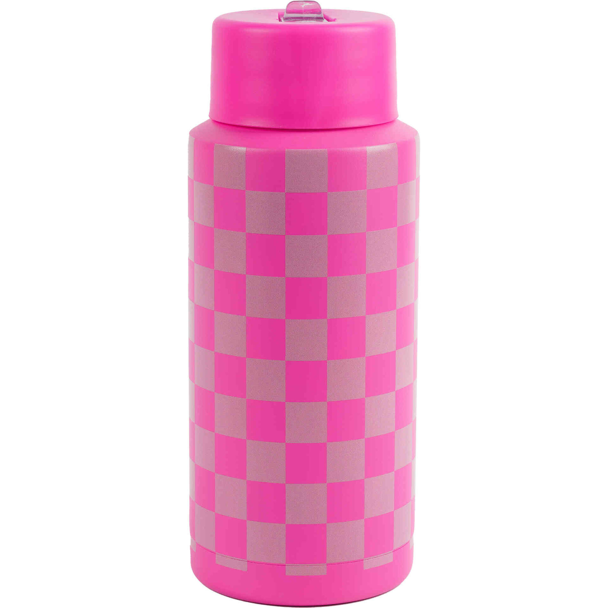 Garrafa T&eacute;rmica 1L Xadrez Neon Rosa Note!