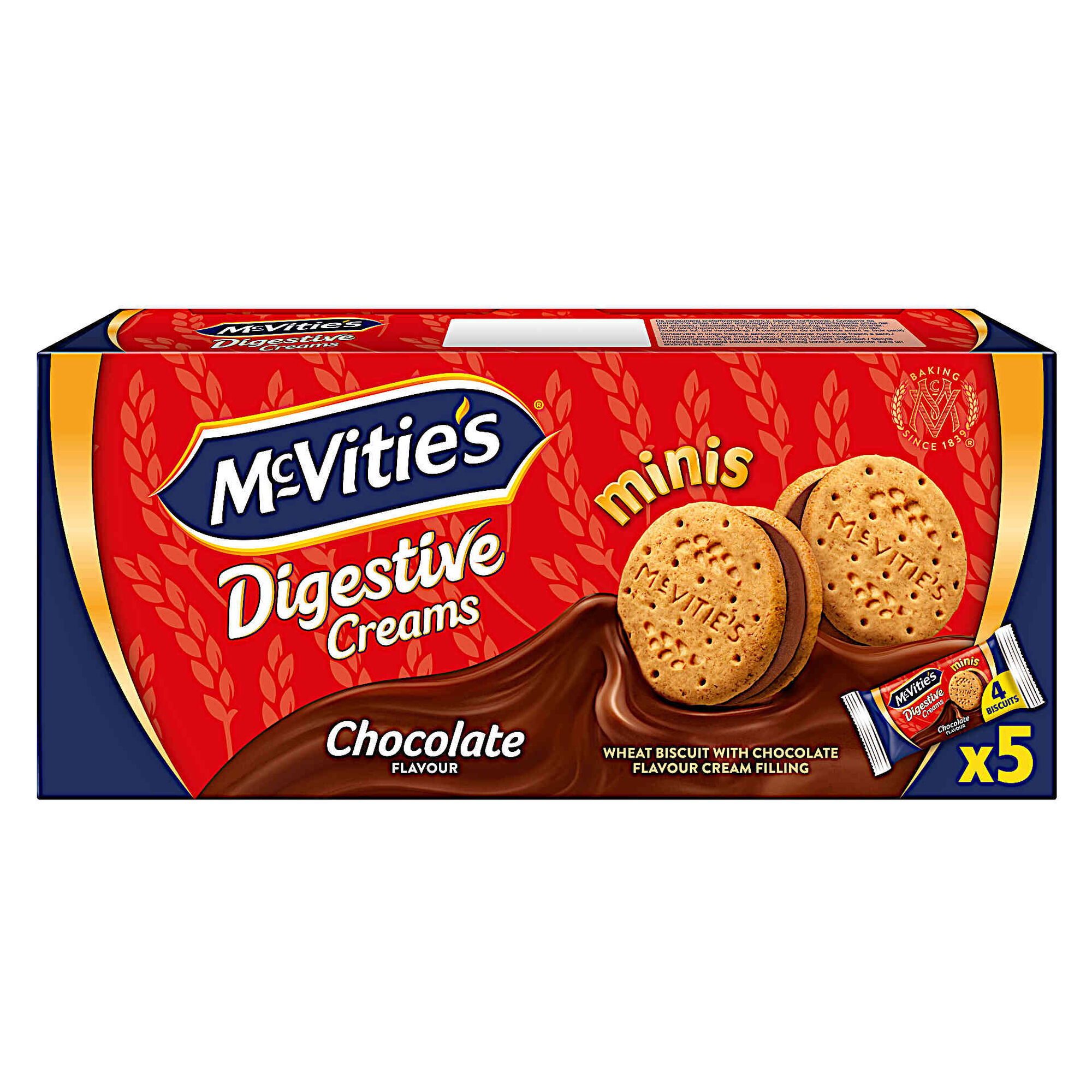 Bolachas Digestivas Mini Creams Chocolate McVitie's