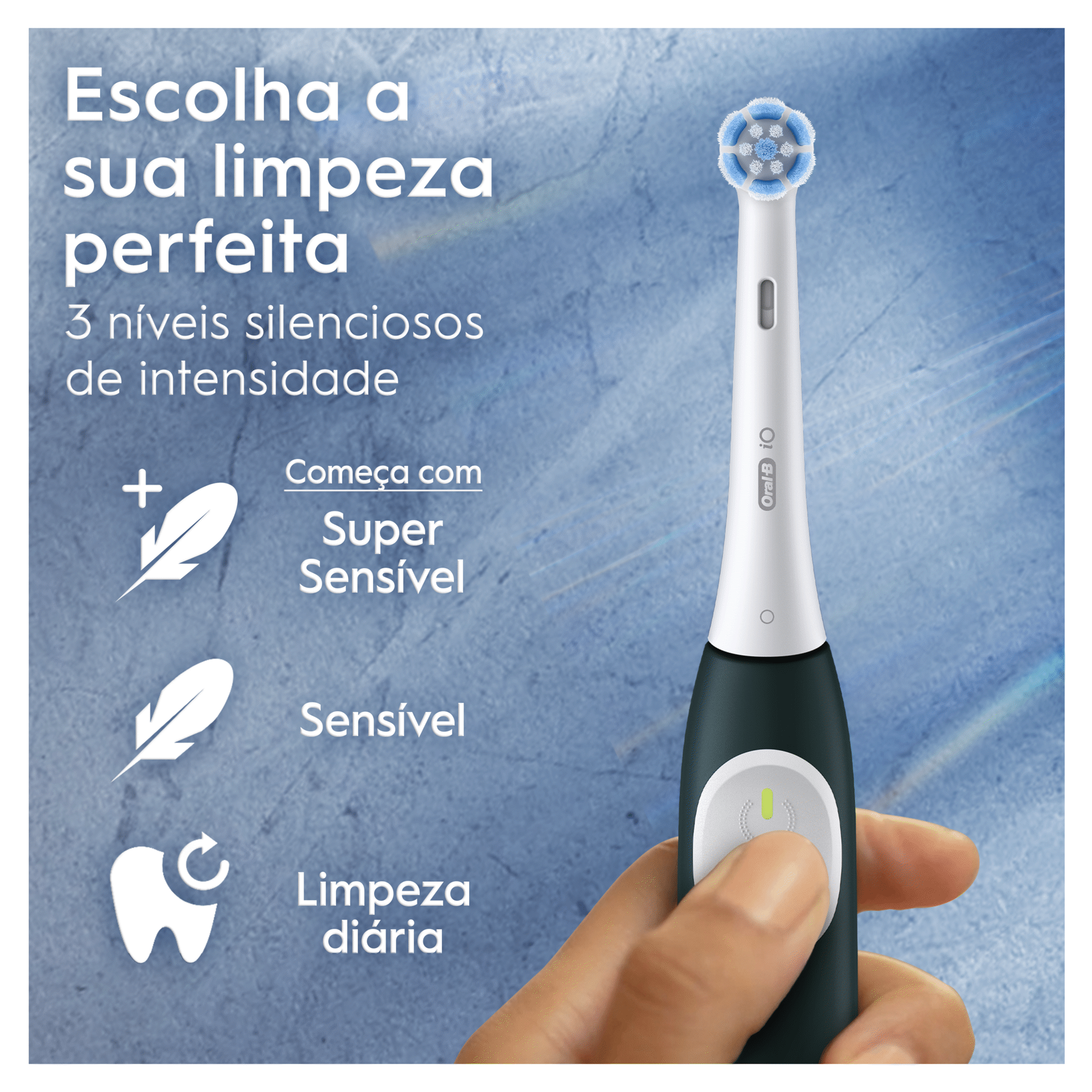 Escova de Dentes Elétrica iO2 Verde Escova de Dentes Elétrica iO2 Verde