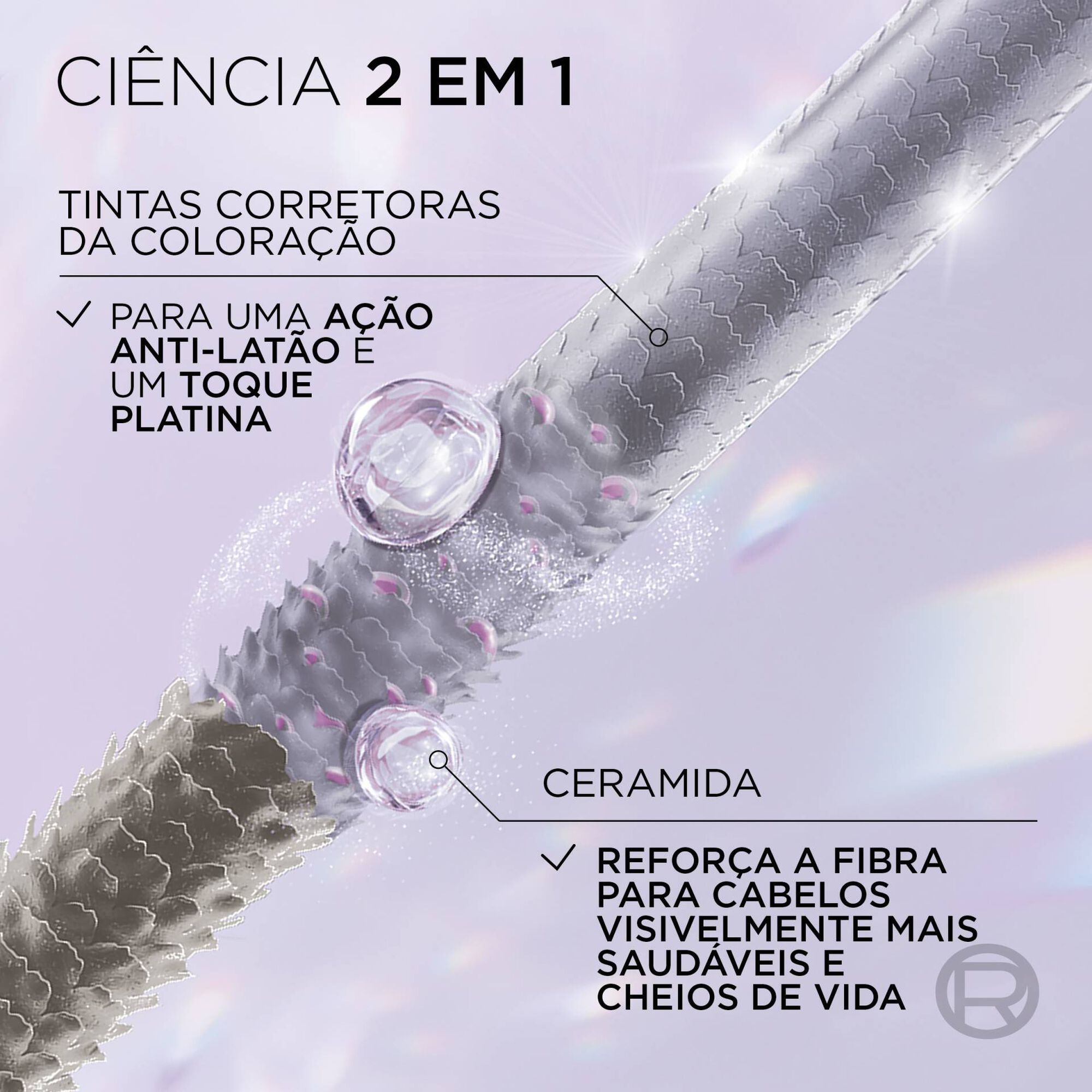 Tratamento Cabelo Matizador Cinza Platina Branco Pérola