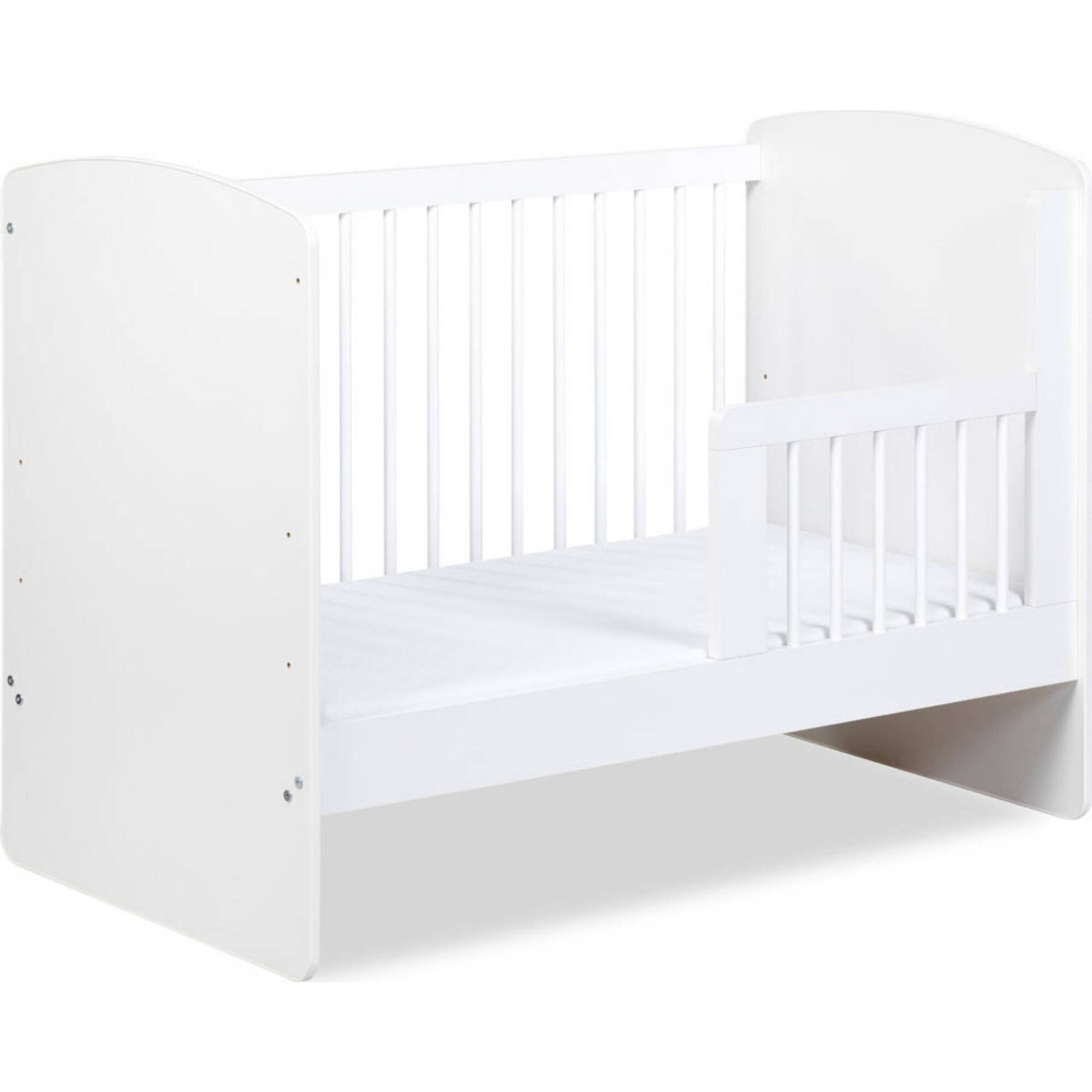 Cama de Grades 123x66x85cm Madeira Branca Karolina Twinko