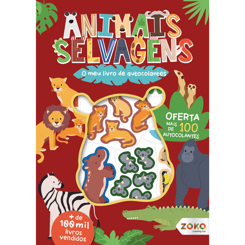 O Meu Livro de Autocolantes - Animais Selvagens
