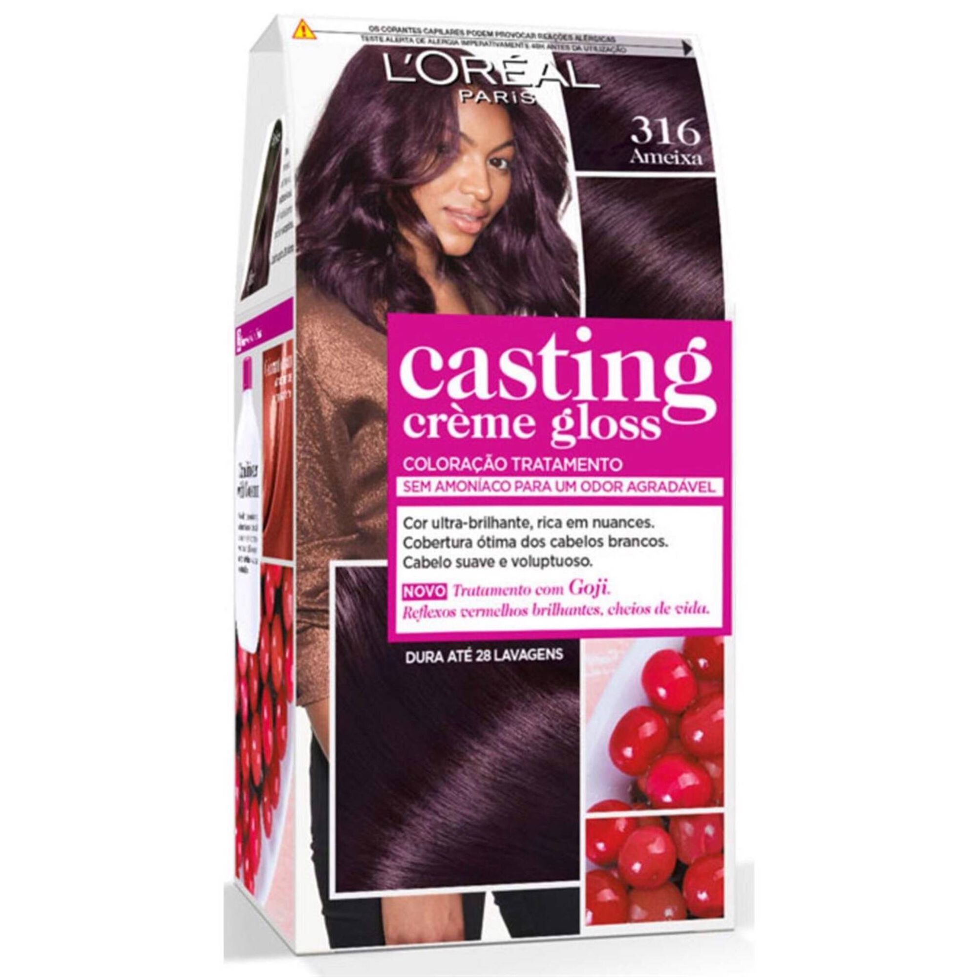 Coloração Tom sobre Tom Casting Creme Gloss Ameixa 316 Coloração Tom sobre Tom Casting Creme Gloss Ameixa 316