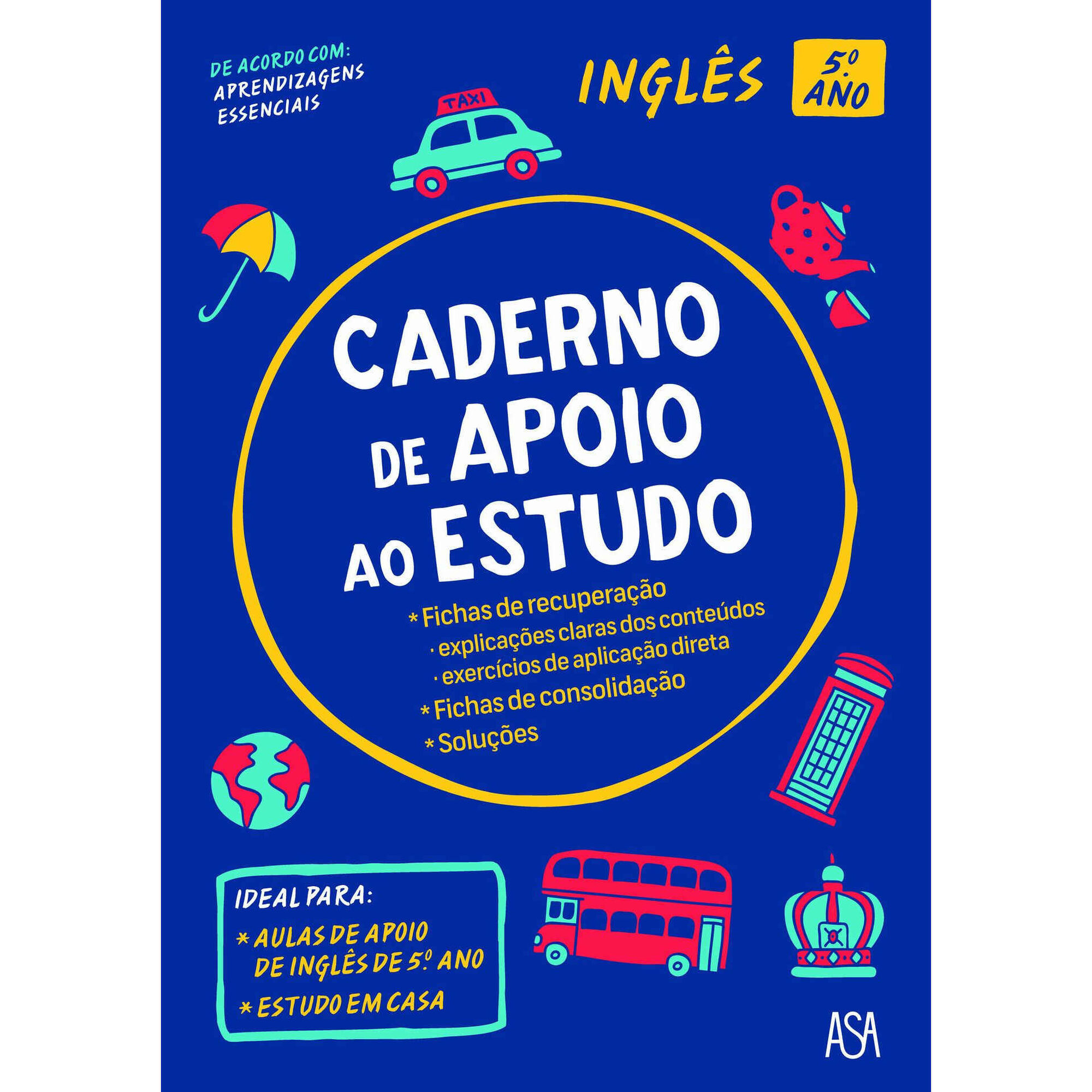 Caderno de Apoio ao Estudo - Ingl&ecirc;s 5.&ordm; Ano