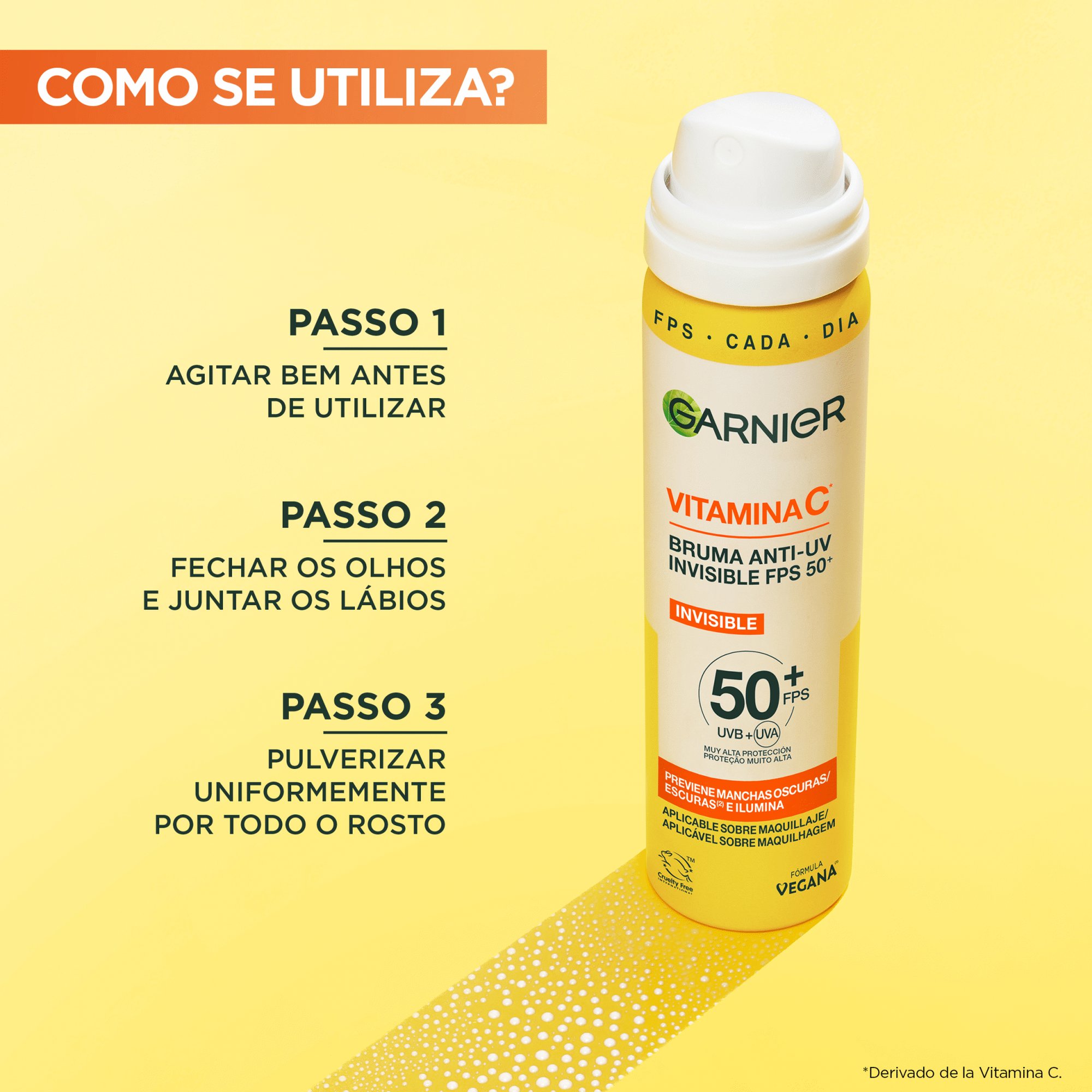 Bruma Vitamina C FPS 50+ Garnier Skin Active