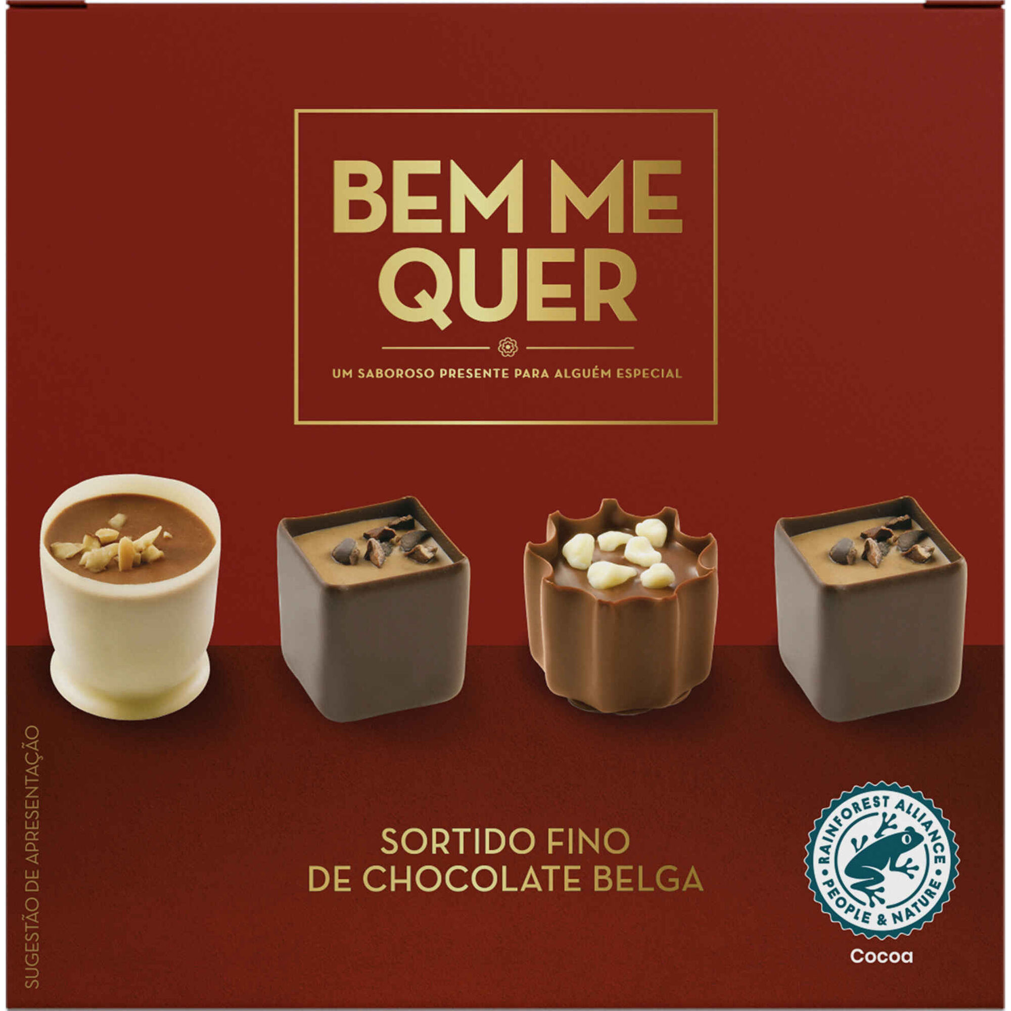 Bombons de Chocolate Belga Sortido