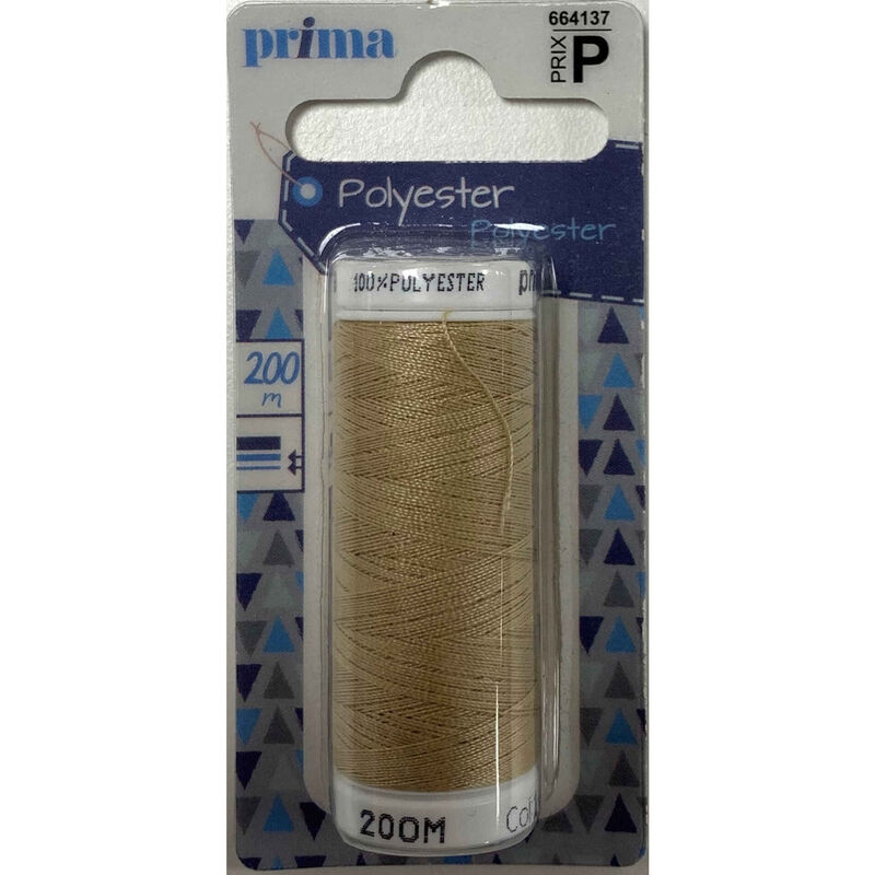 Linha Poliéster 200m Dourado Prima