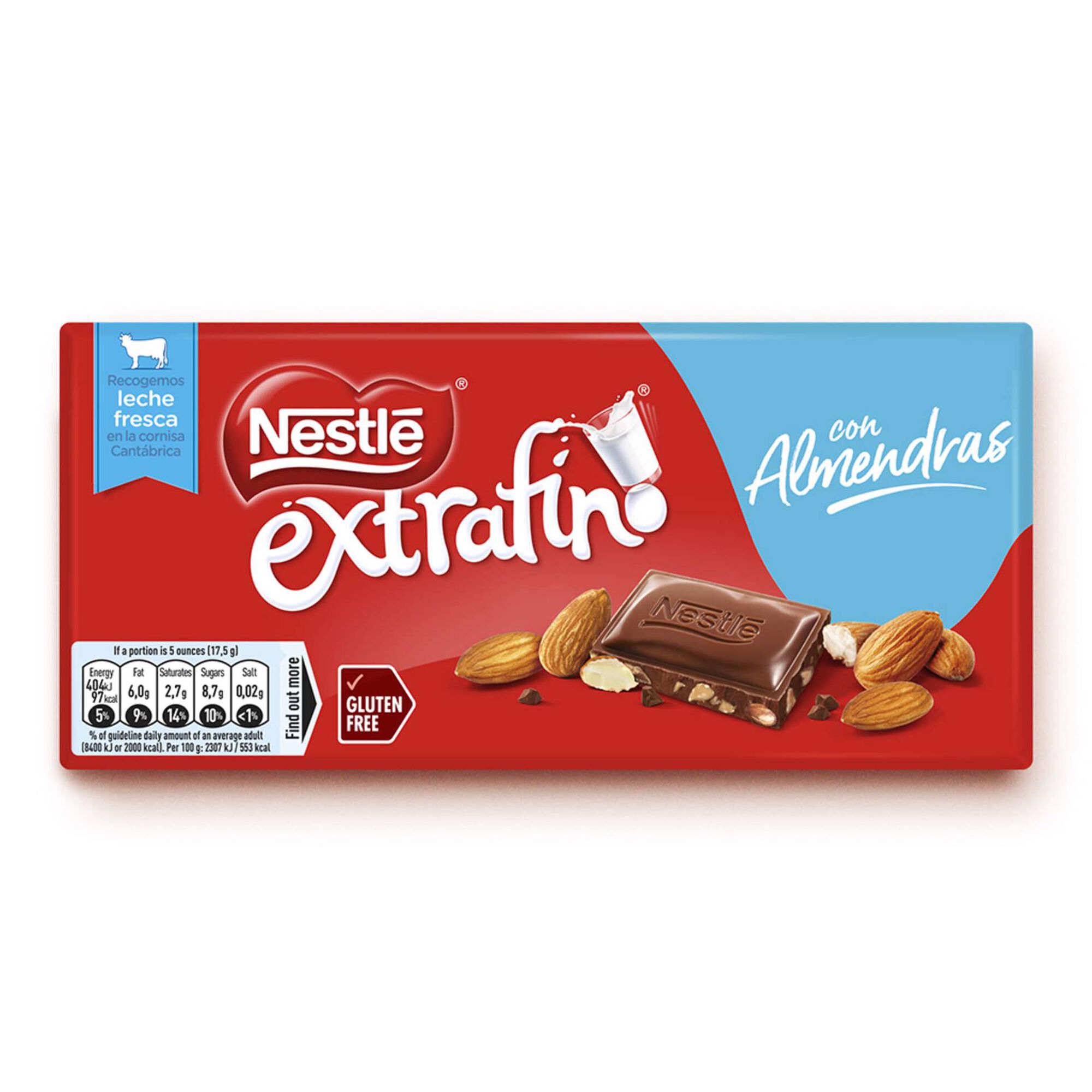 Tablete de Chocolate de Leite com Amêndoa Extrafino sem Glúten Tablete de Chocolate de Leite com Amêndoa Extrafino sem Glúten