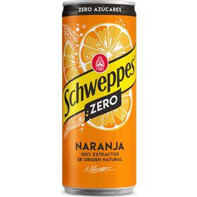 Refrigerante em Lata com G&aacute;s Laranja Zero Schweppes
