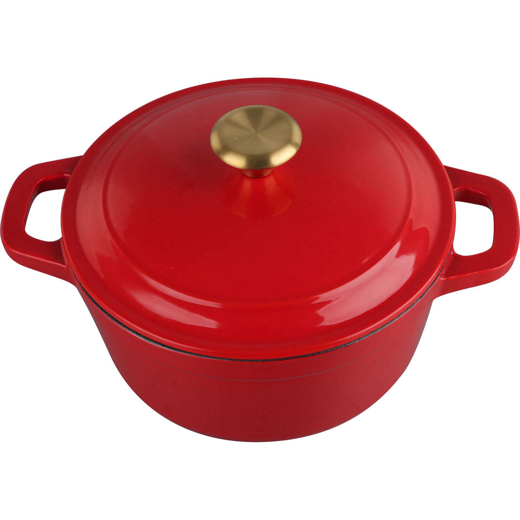 Ca&ccedil;arola Ferro Fundido 2,6L Vermelho Kasa