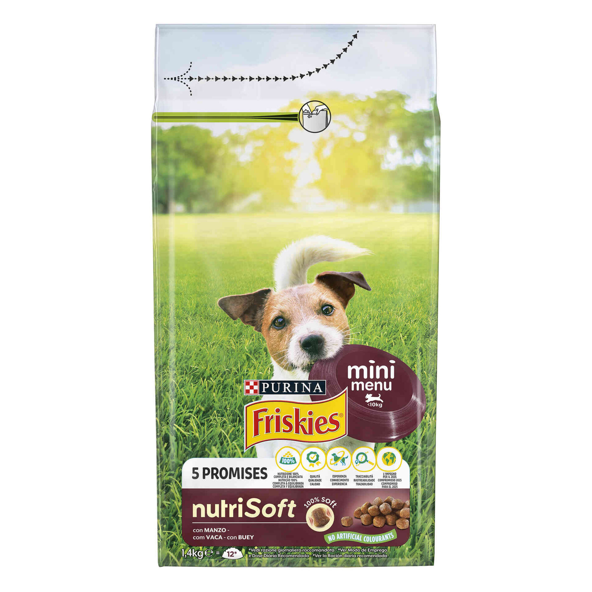 Ração para Cão Adulto Mini Menu Nutrisoft Vaca