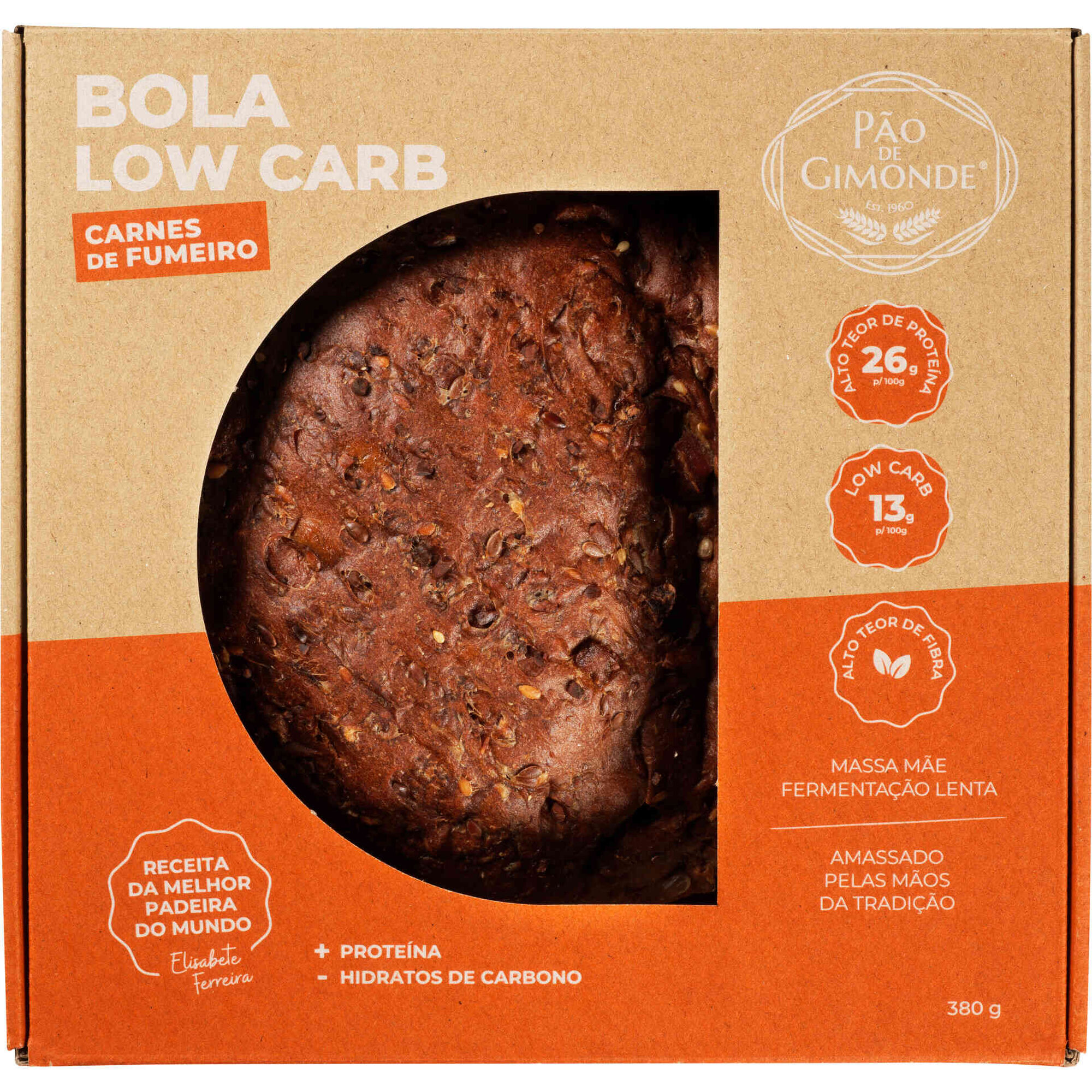 Bola Low Carb P&atilde;o de Gimonde