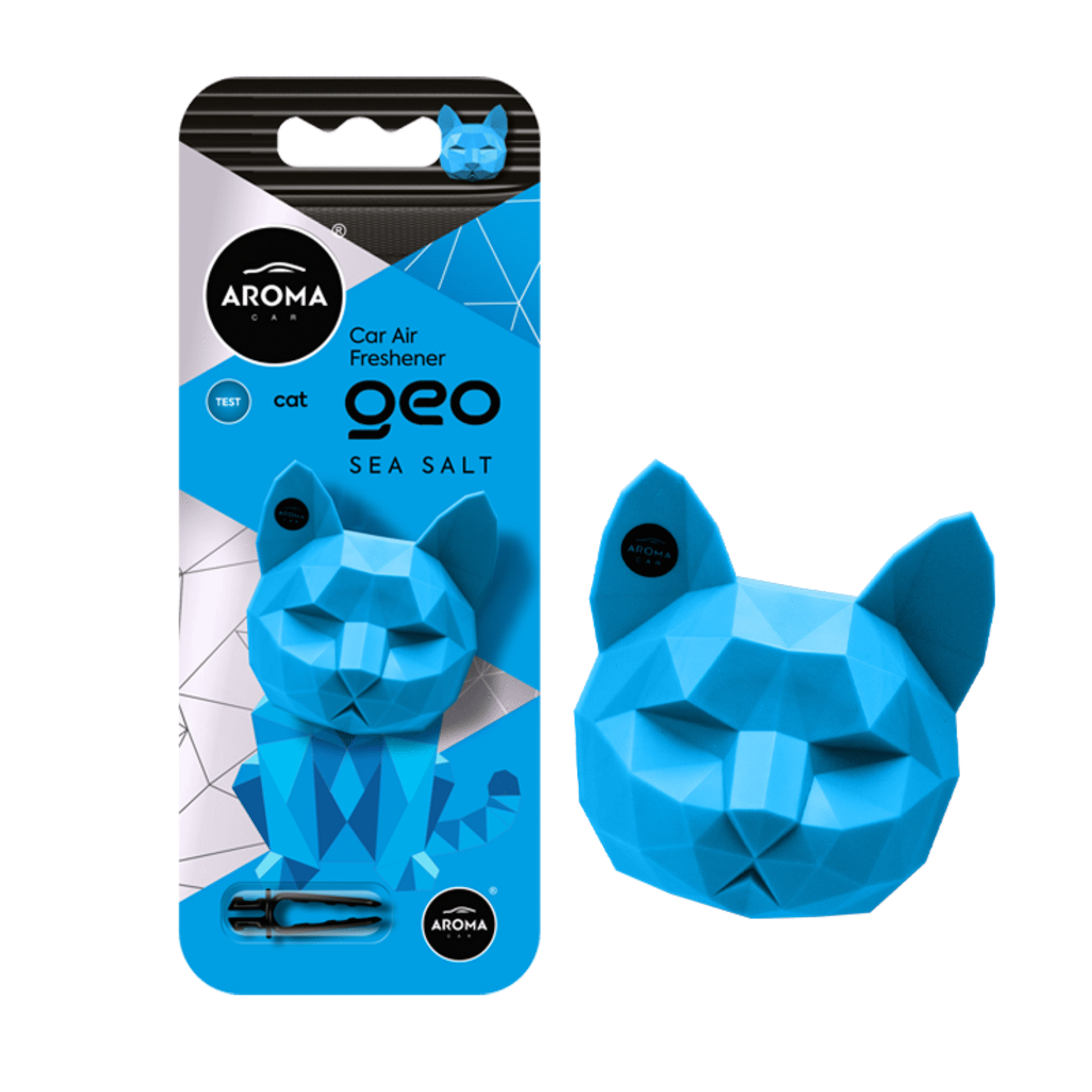 Ambientador Auto Encaixar Geo Cat Azul Brisa Marinha