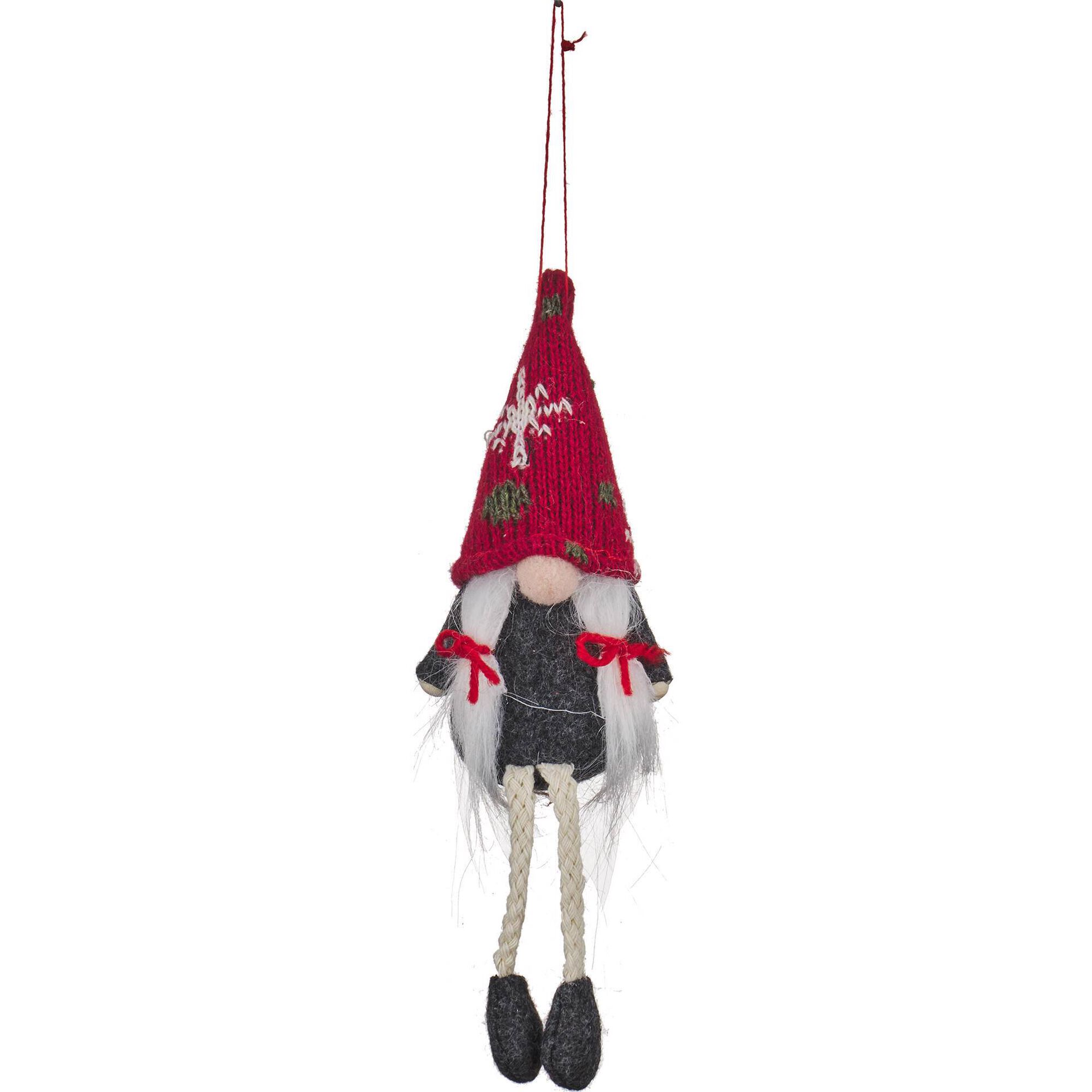 Ornamento Gnomo Barrete Vermelho