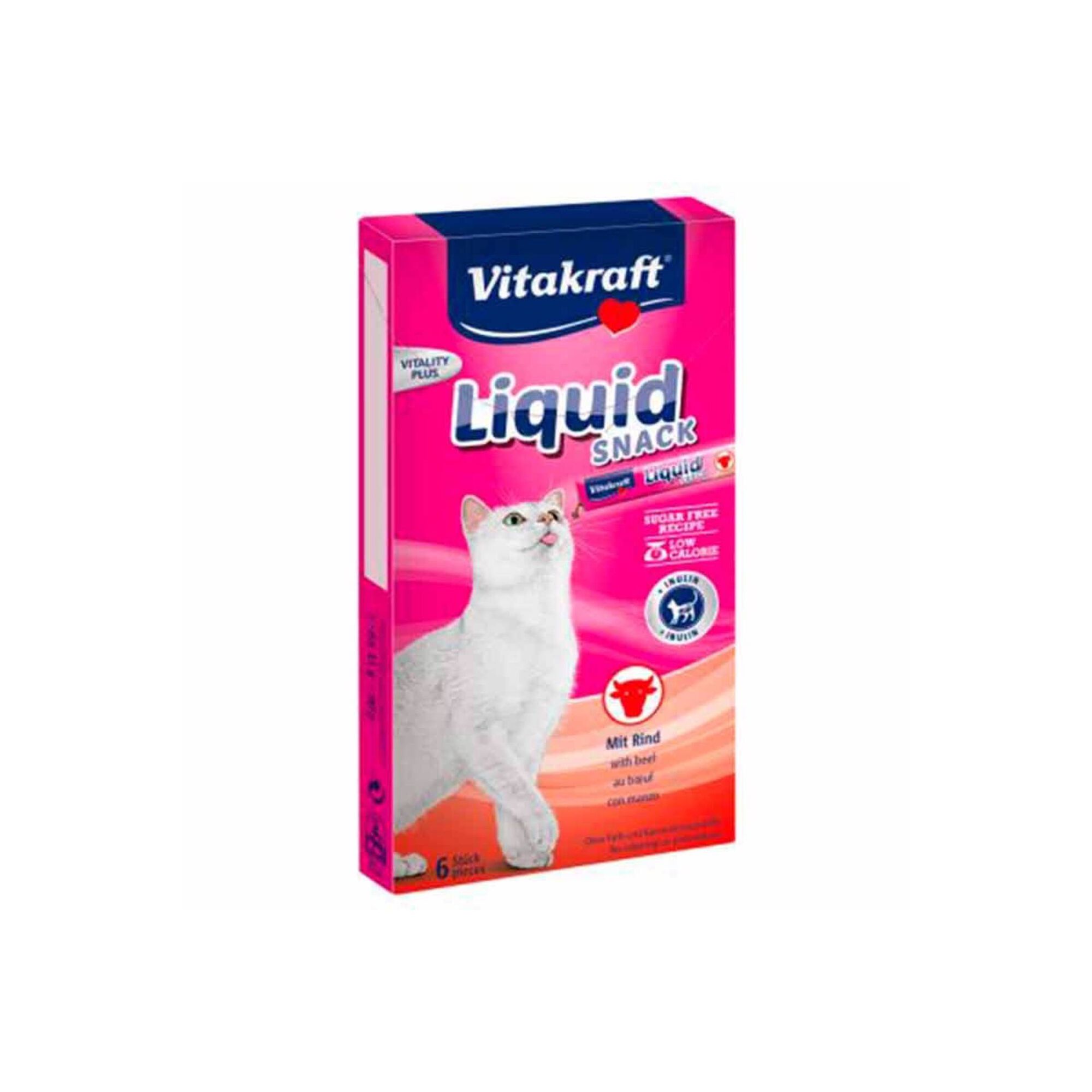 Snack para Gato Liquid Vaca