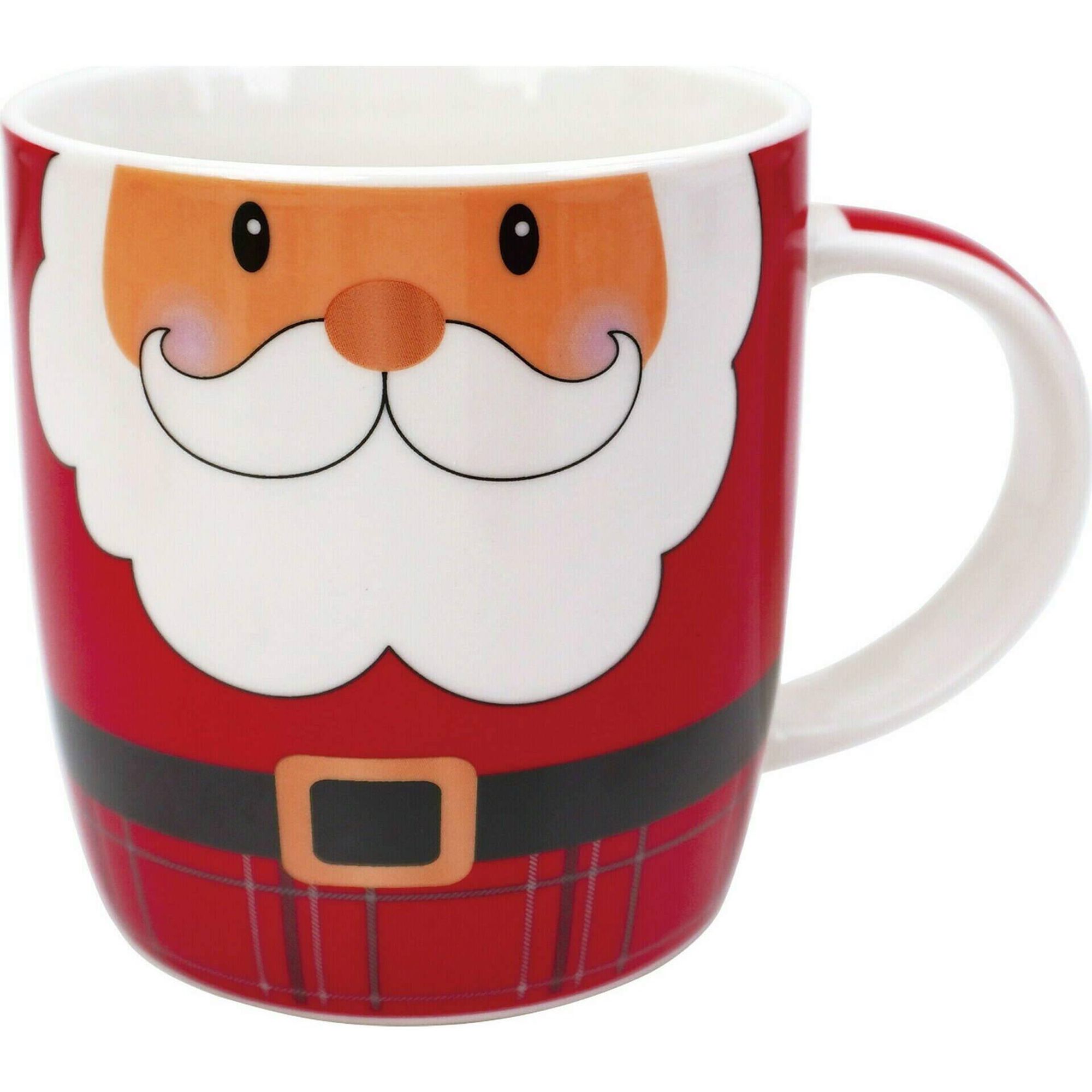 Conjunto Caneca Pai Natal 360ml e Meias com Caixa