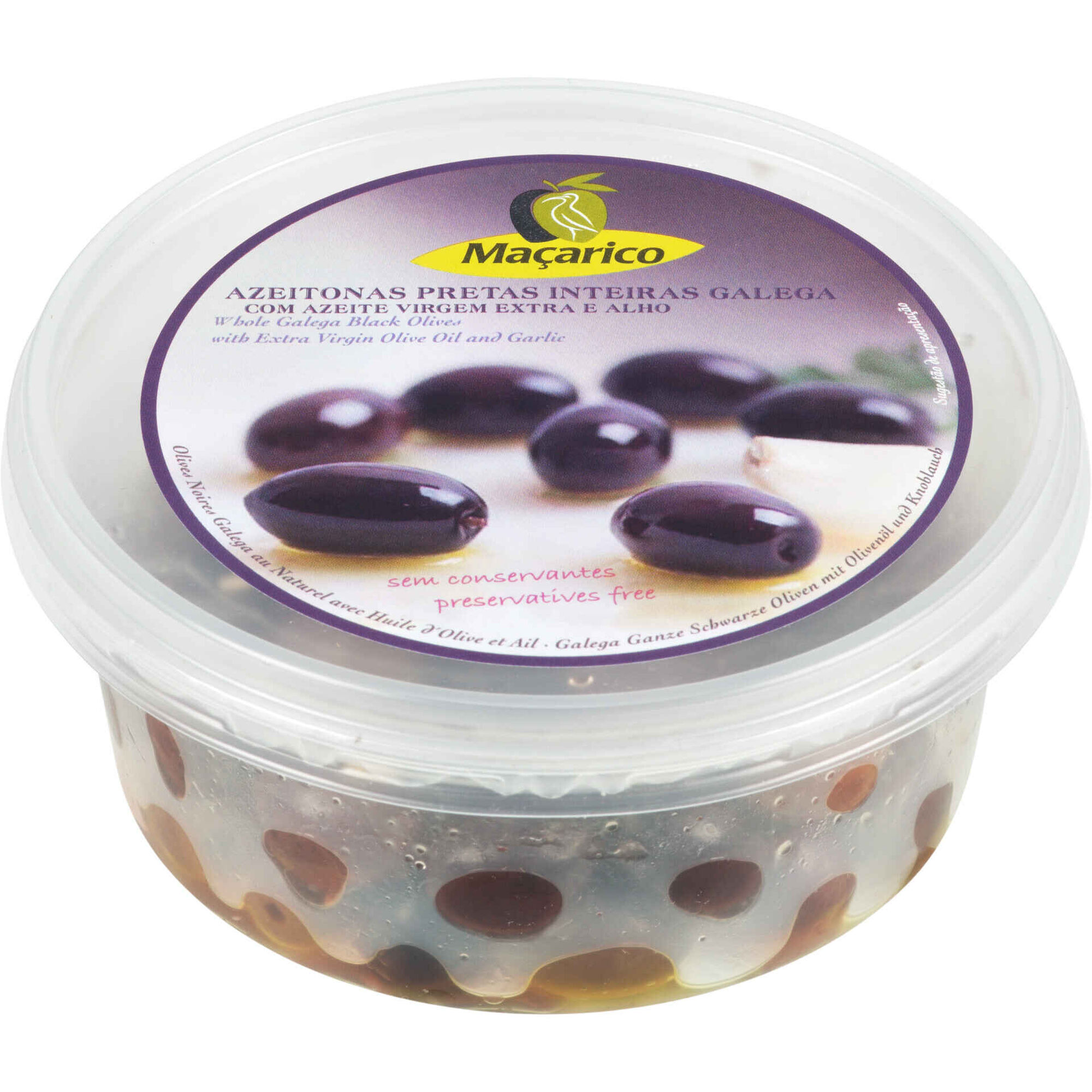Azeitona Preta Galega Azeite e Alho Ma&ccedil;arico