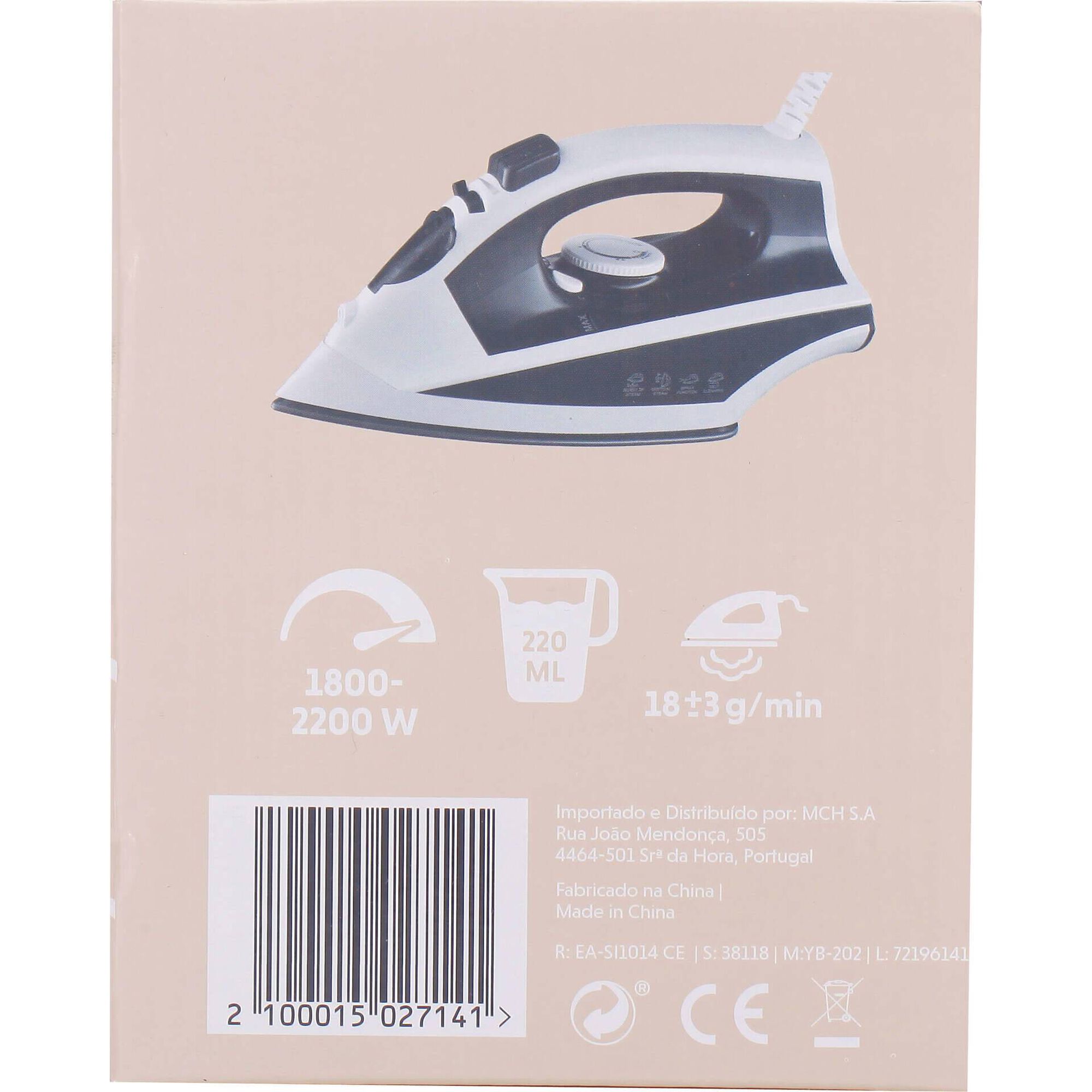 Ferro de Engomar 1800-2200W Bazar&atilde;o