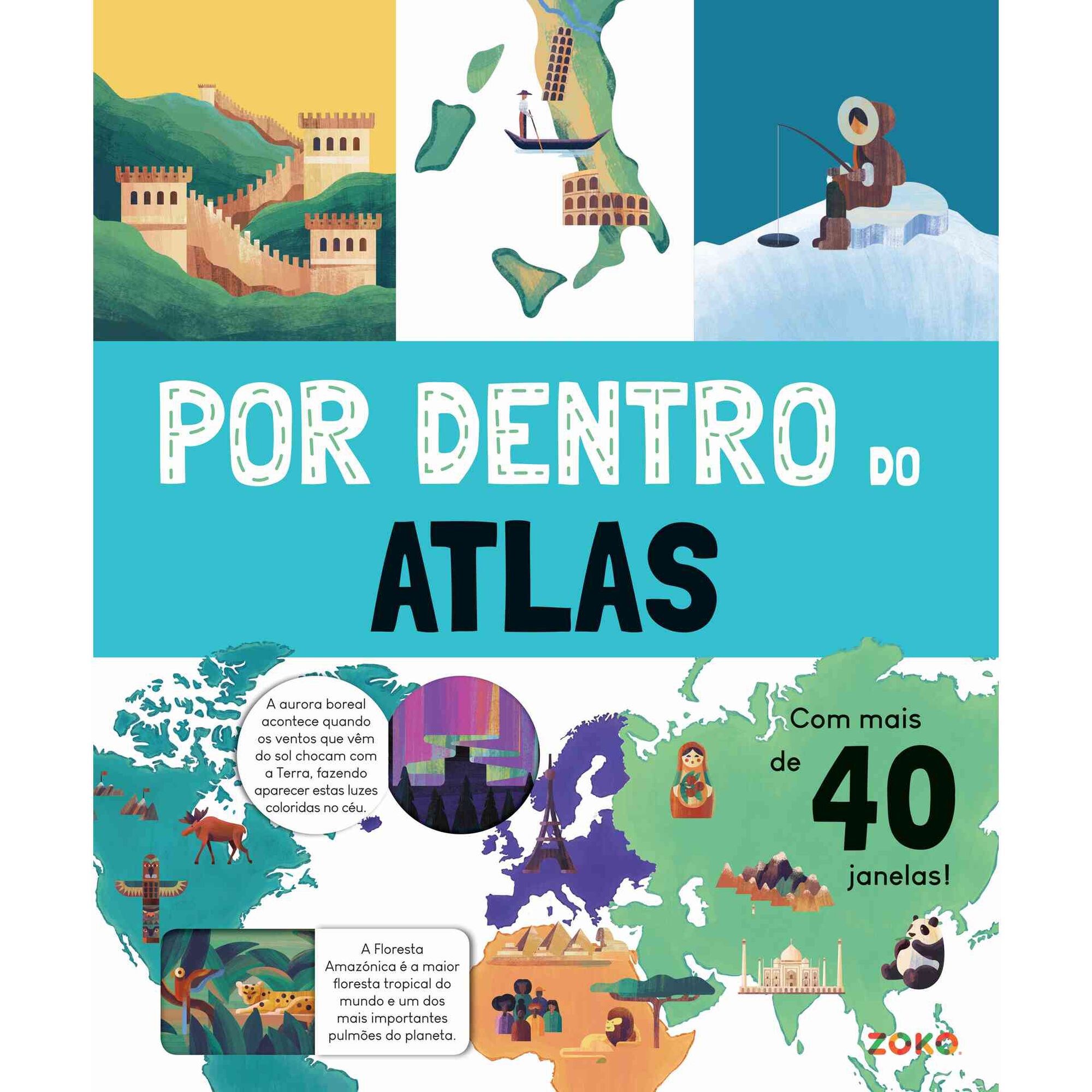 Por Dentro do Atlas - Livro com Janelas