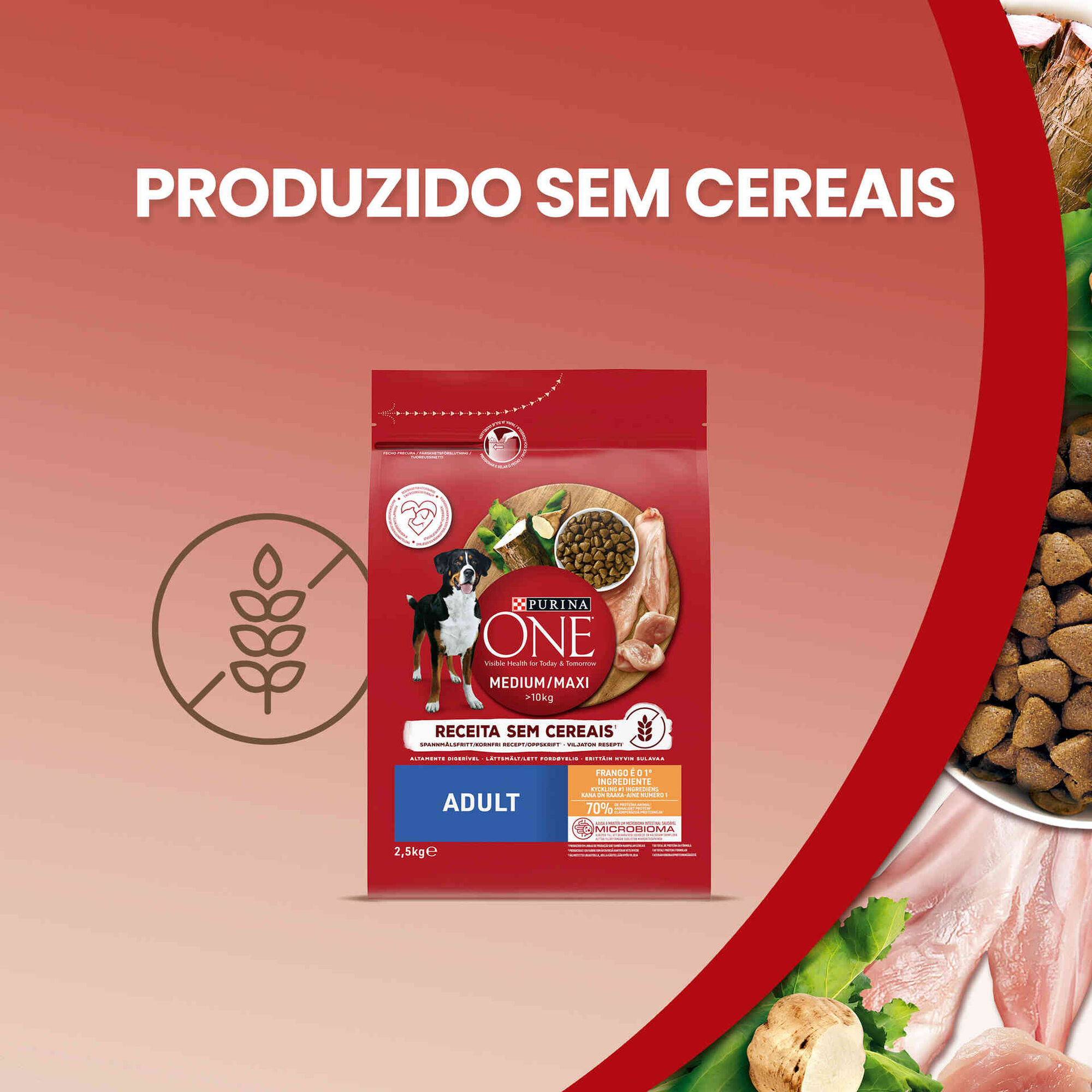 Ração para Cão Adulto Médio e Maxi Grainfree