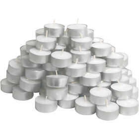 Conjunto 100 Velas Tealight Brancas Kasa