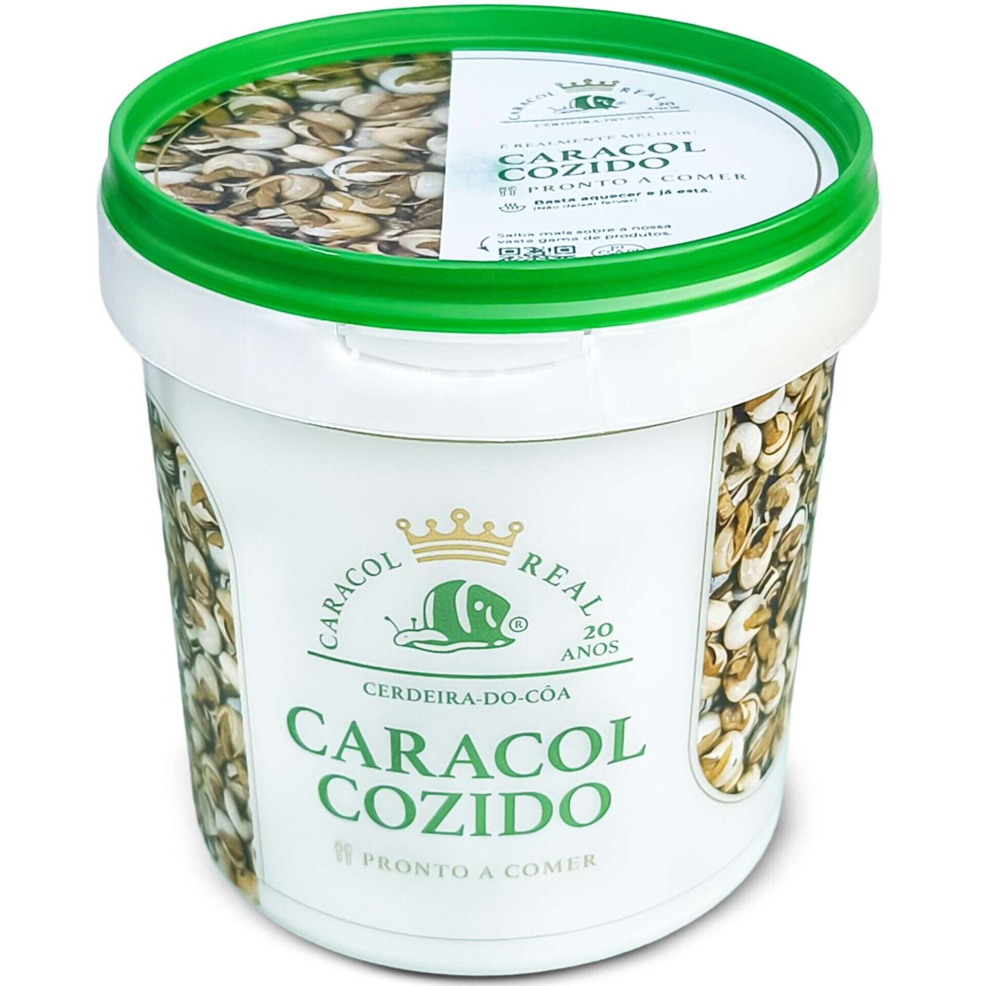 Caracol Branco Cozido