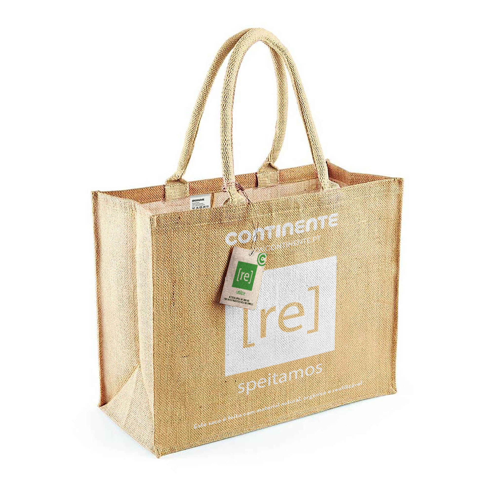 Saco Compras Reutilizável Juta 18L