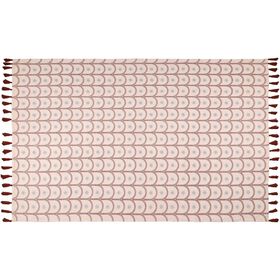 Tapete Semicirculos 160x230cm Cru Tapete Semicirculos 160x230cm Cru