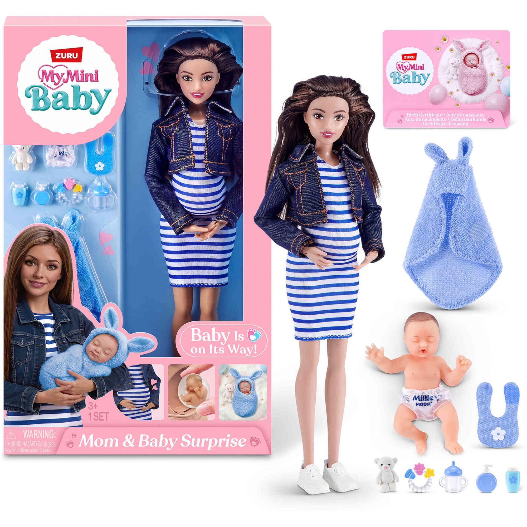 Concentra - My Mini Baby - Boneca Mam&atilde; e Beb&eacute; Surpresa (v&aacute;rios modelos)