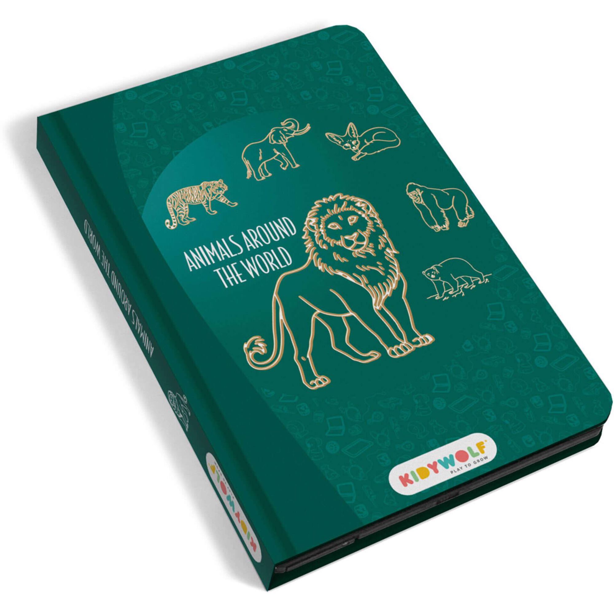 Kidiwolf - Bloco de Desenho LCD Animais Selvagens