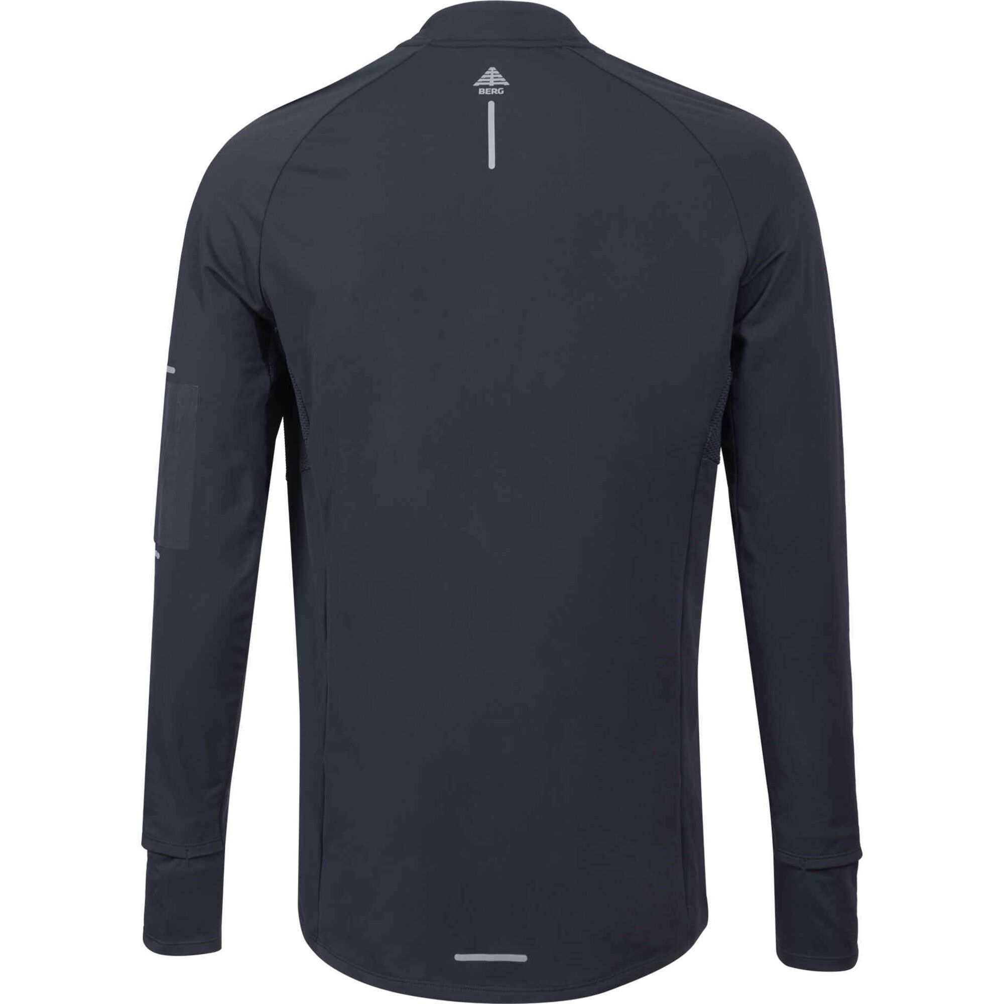 Camisola Fitness Meio Zip Homem Azul XL