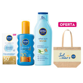 Conjunto Proteção Solar Sun Bronze Perfeito + Oferta Saco de Praia