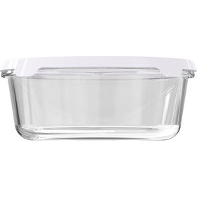 Caixa Vidro Redonda 1400ml com V&aacute;cuo Kasa