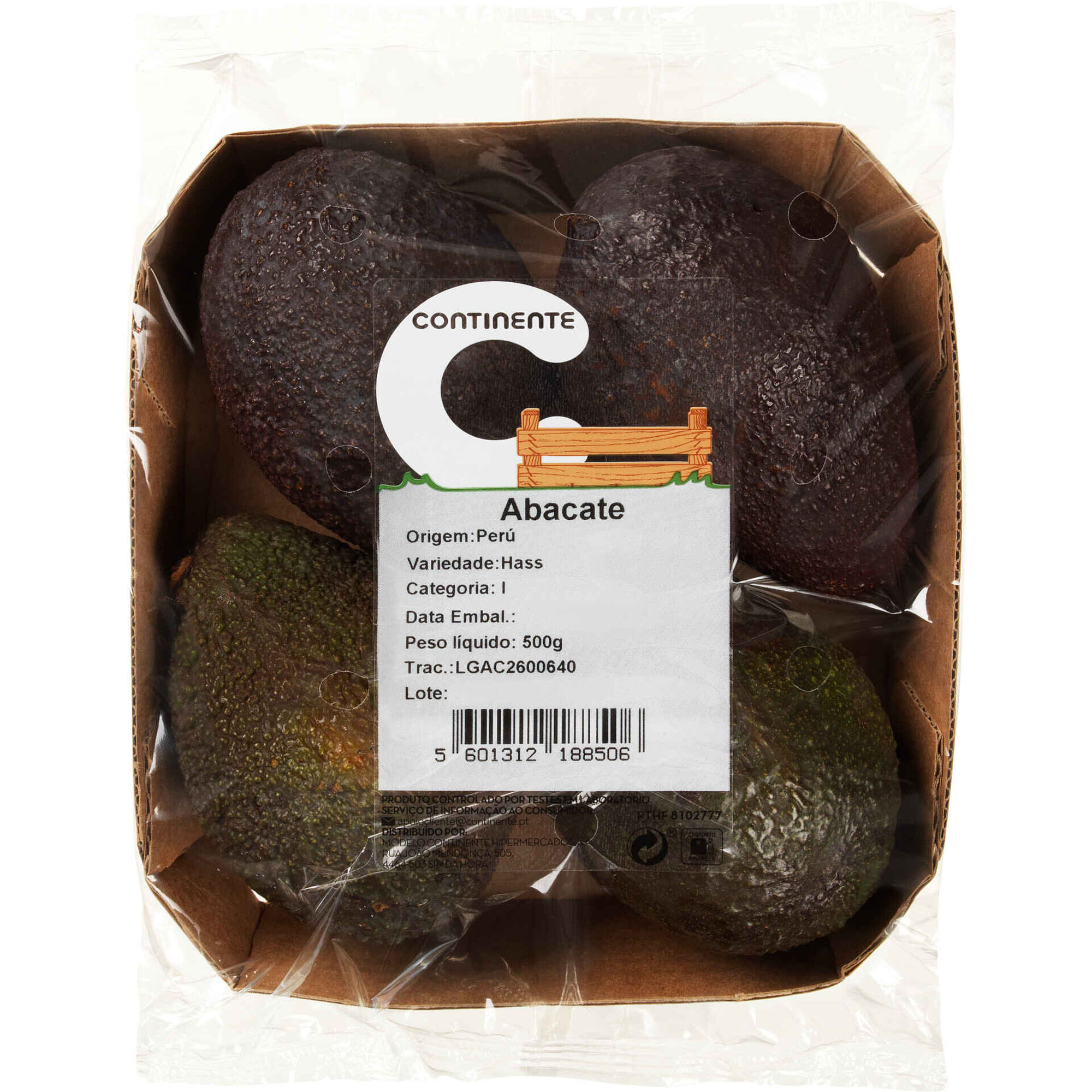 Abacate Hass Continente