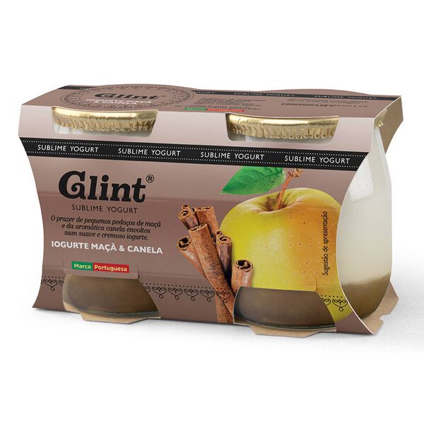 Iogurte Cremoso Pedaços Maçã e Canela Glint