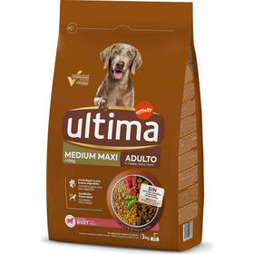 Ra&ccedil;&atilde;o para C&atilde;o Adulto M&eacute;dio e Maxi Vaca e Arroz Affinity Ultima