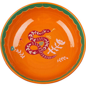 Taça Laranja Cerâmica Serpente Cosmos Taça Laranja Cerâmica Serpente Cosmos