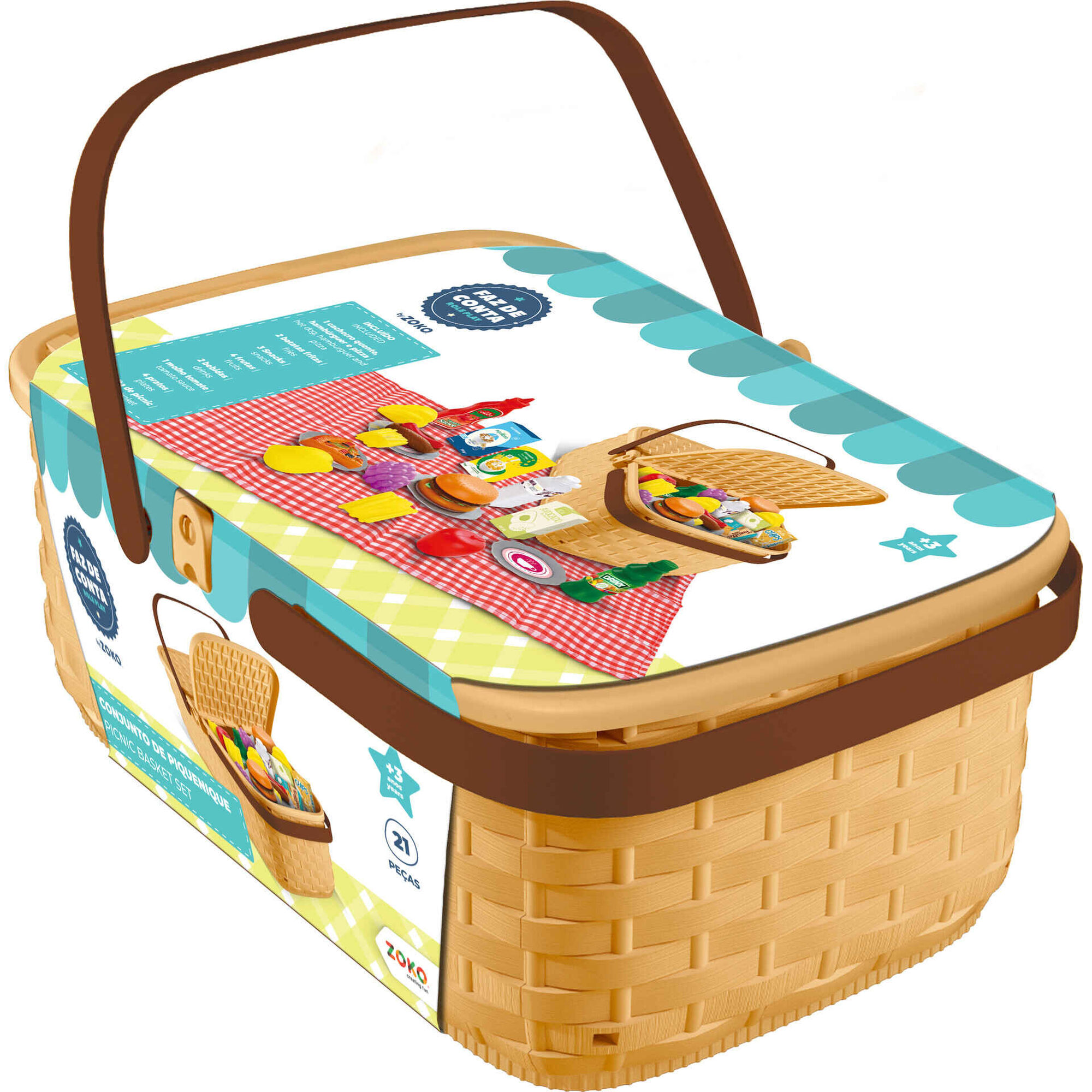 Conjunto de Piquenique 21 Peças